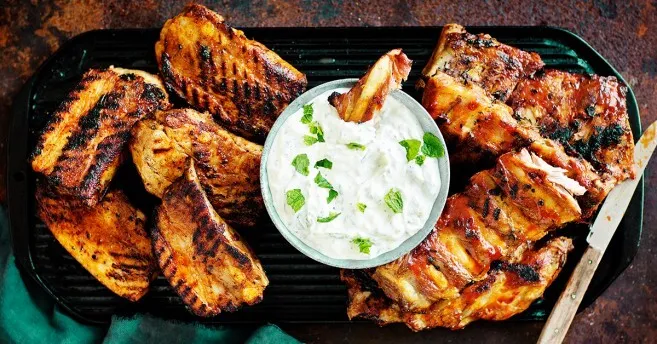 Grillattu possunkylki Kesäruokaa: Grillattu possunkylki