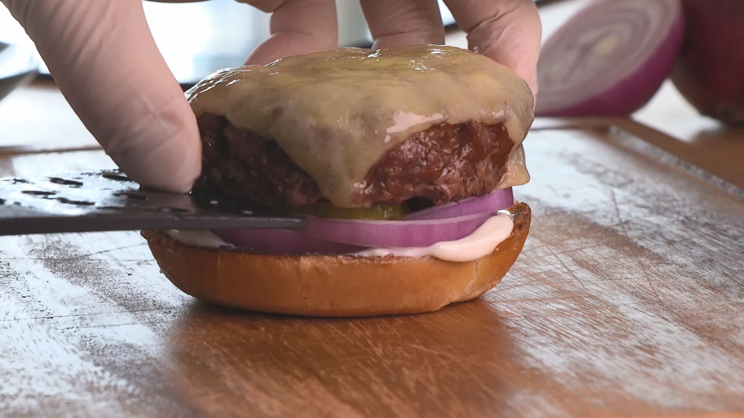 Hampurilaispihvit helposti burgerjauhelihasta 6
