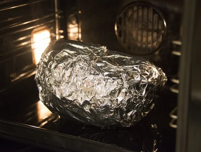 steka julskinka i folie