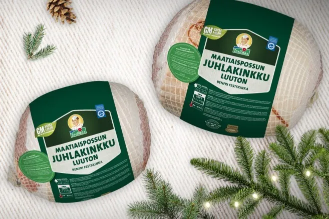 Riktiga lantgris julskinka