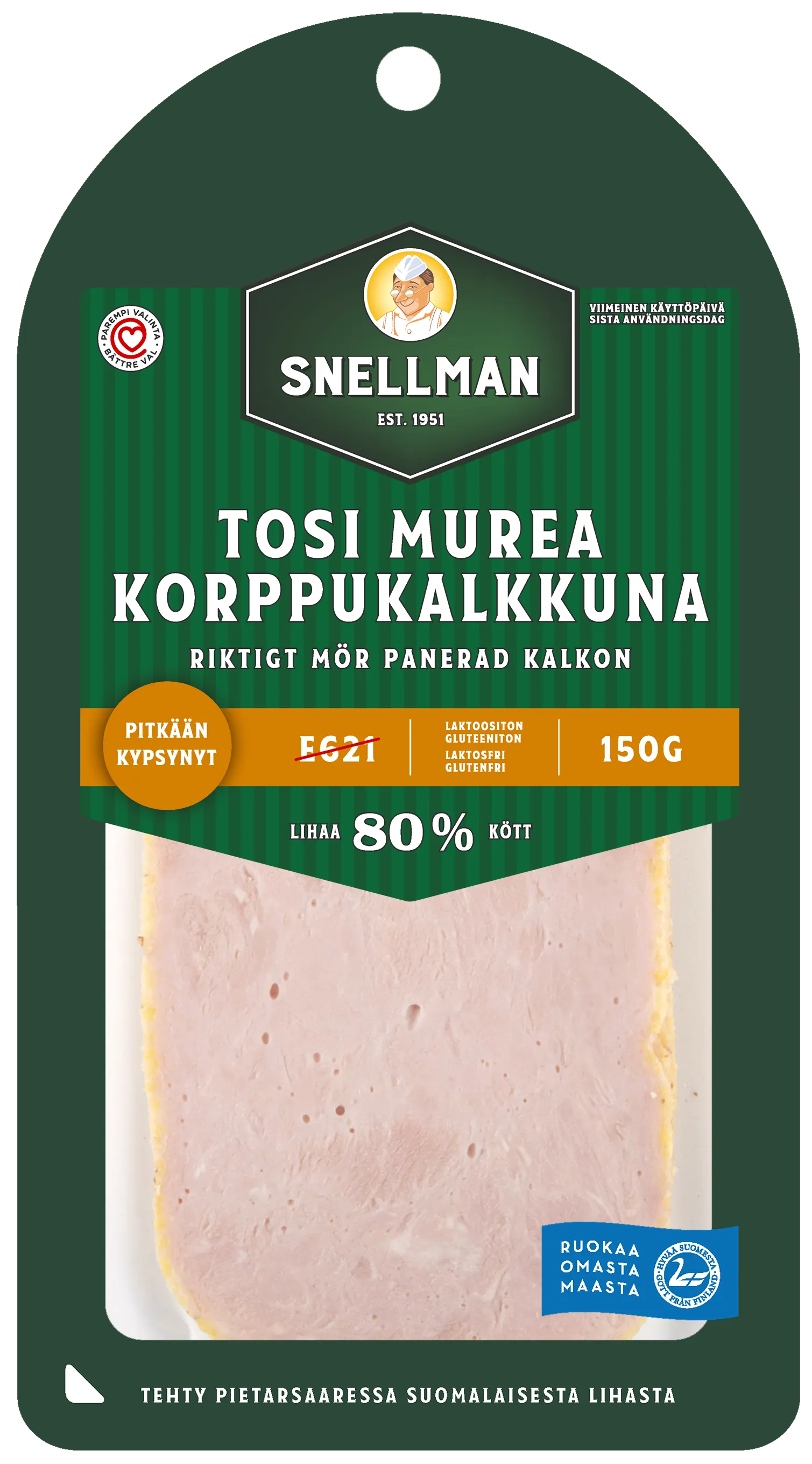 Riktigt mör panerad kalkon 150 g