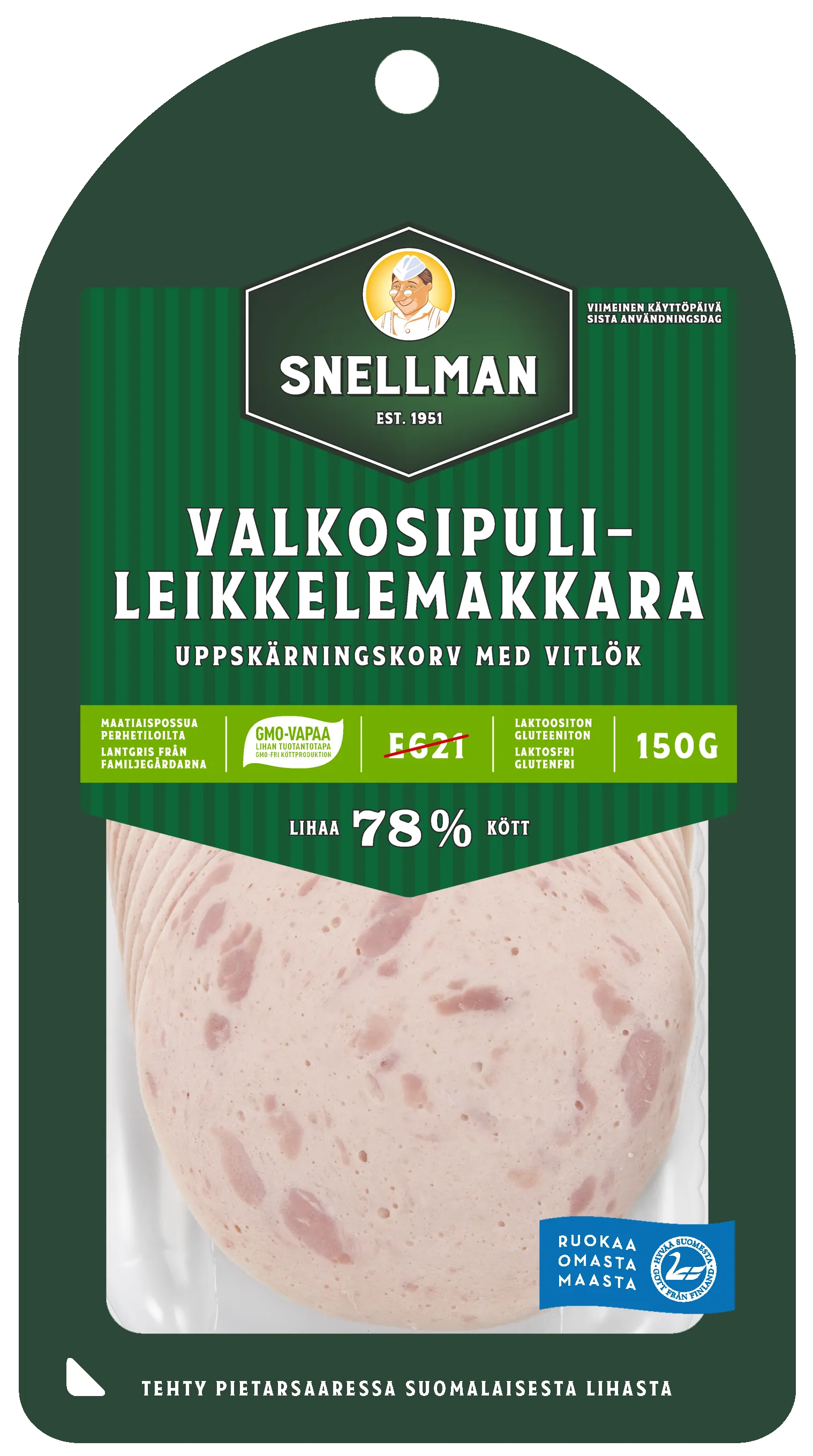 Uppskärningskorv med vitlök 150 g