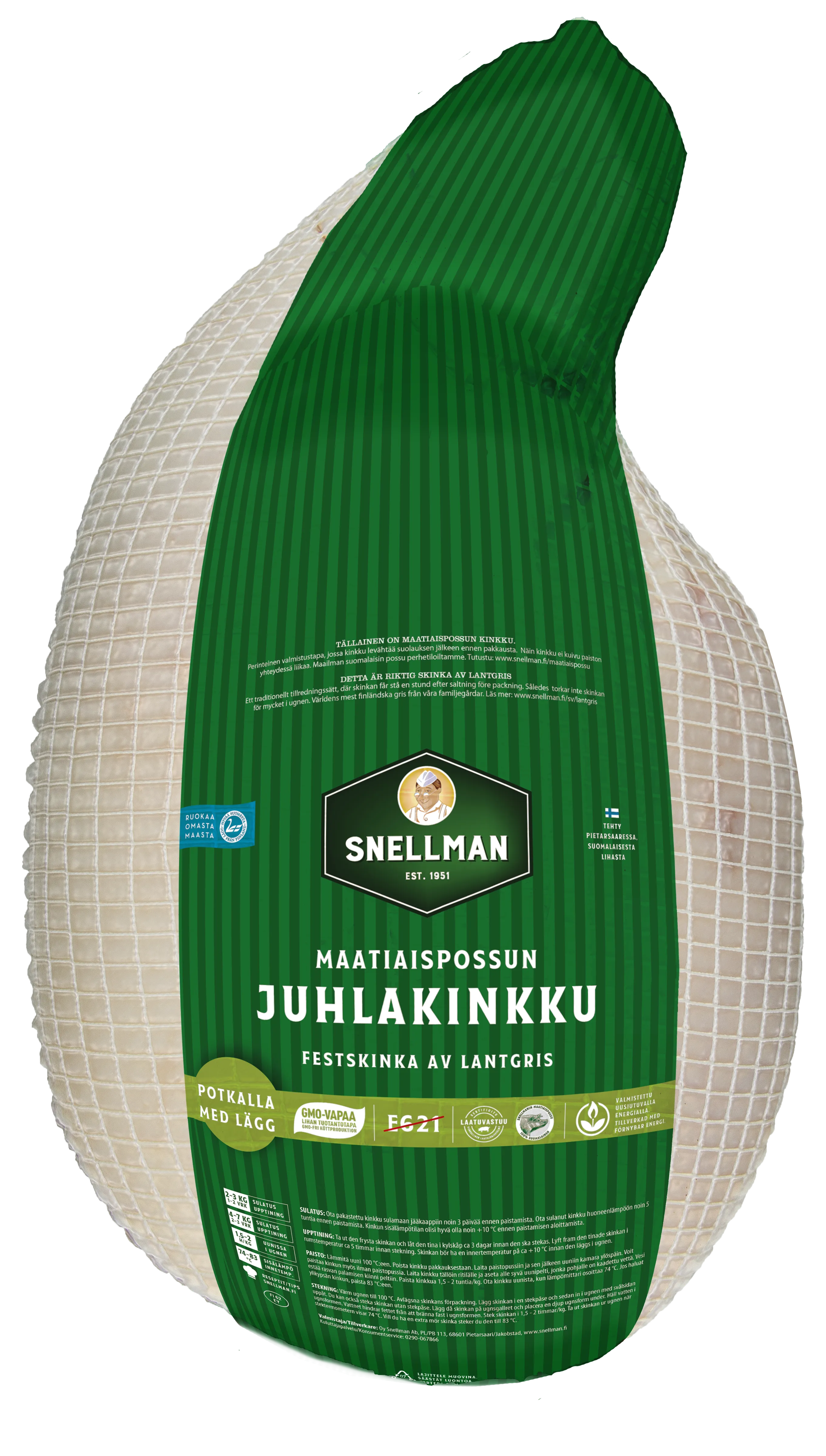 Maatiaispossun juhlakinkku potkalla pakaste n. 7 kg