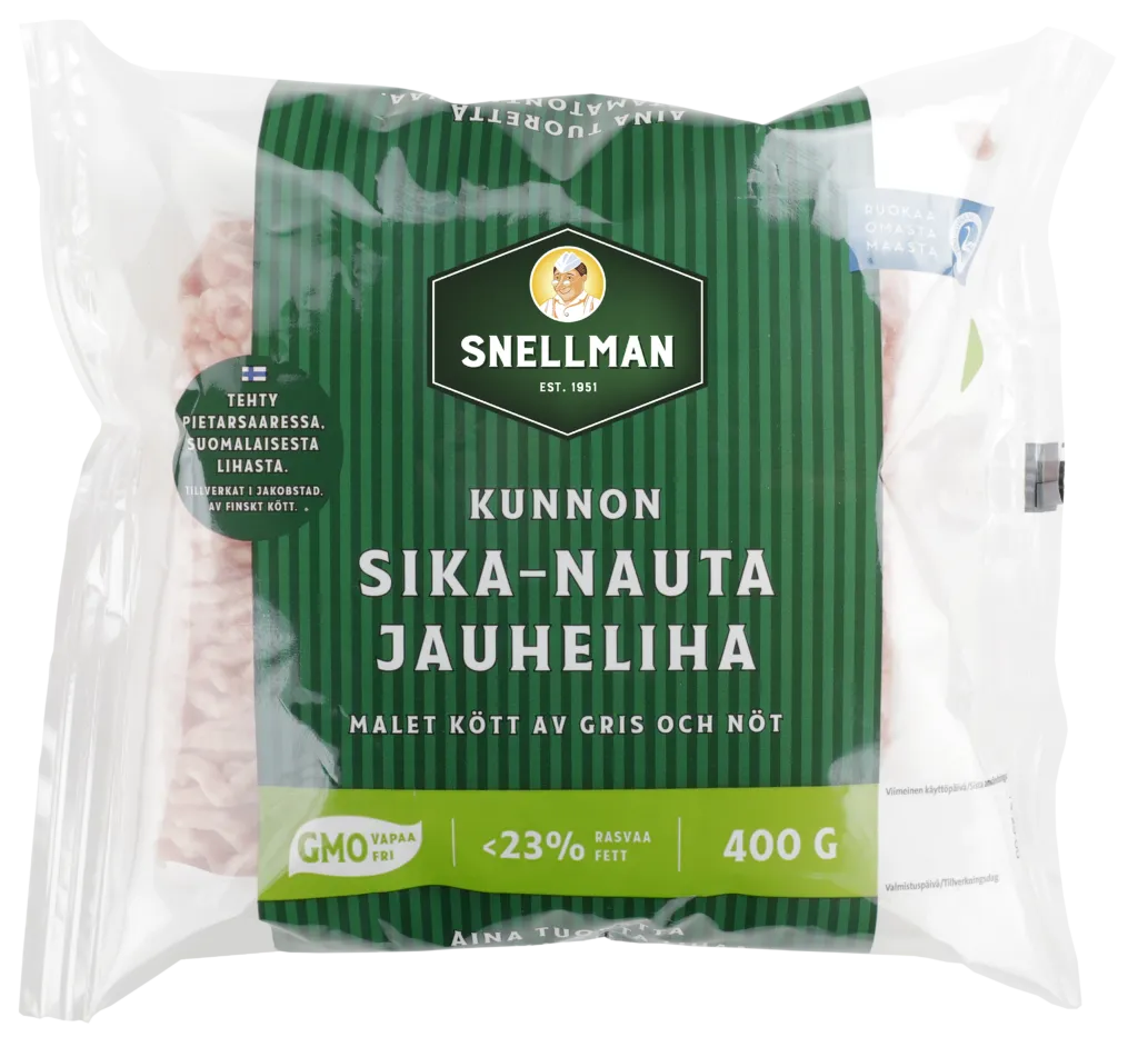 Kunnon sika-nauta jauheliha 23 % 400 g