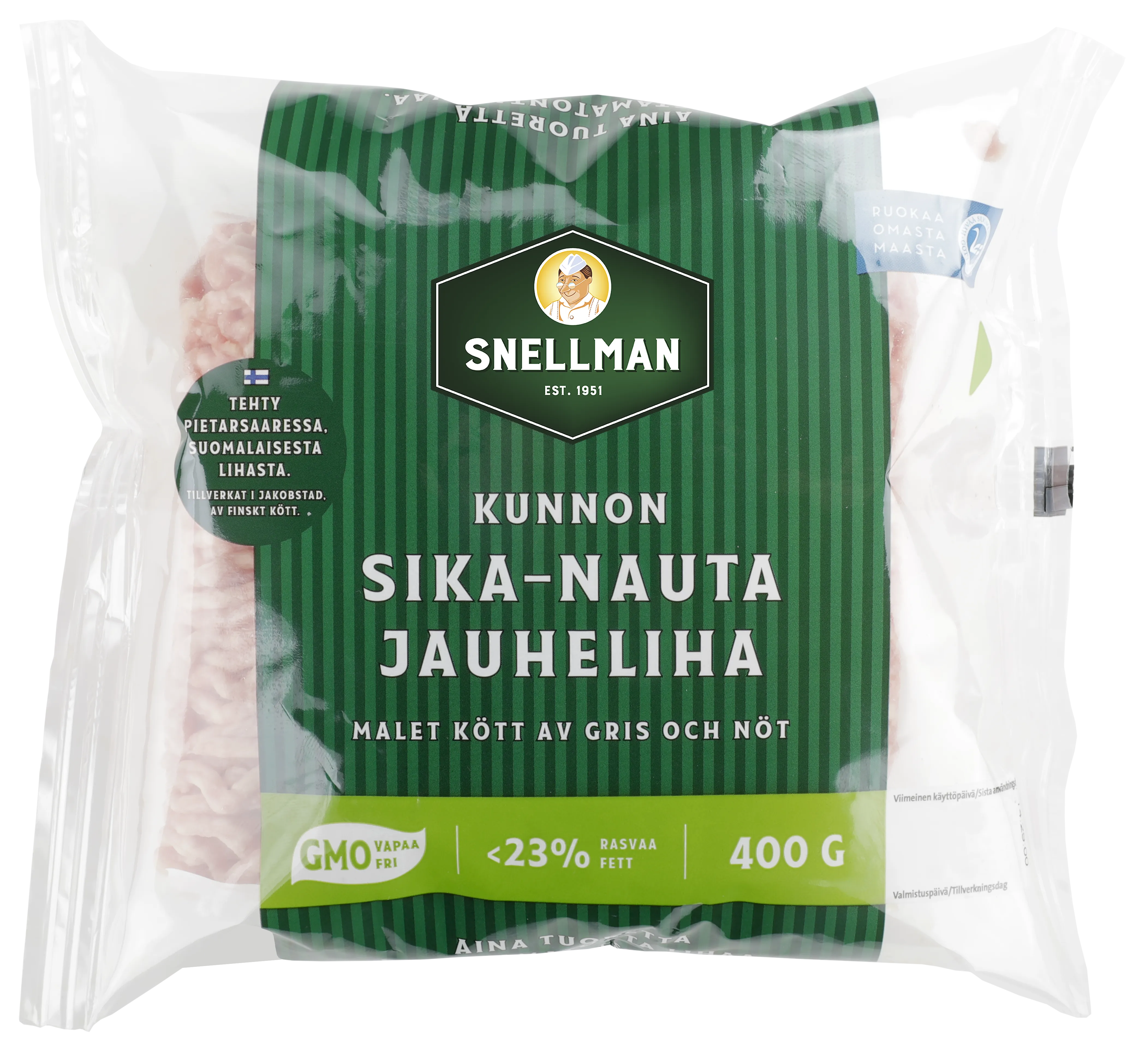 Kunnon sika-nauta jauheliha 23 % 400 g