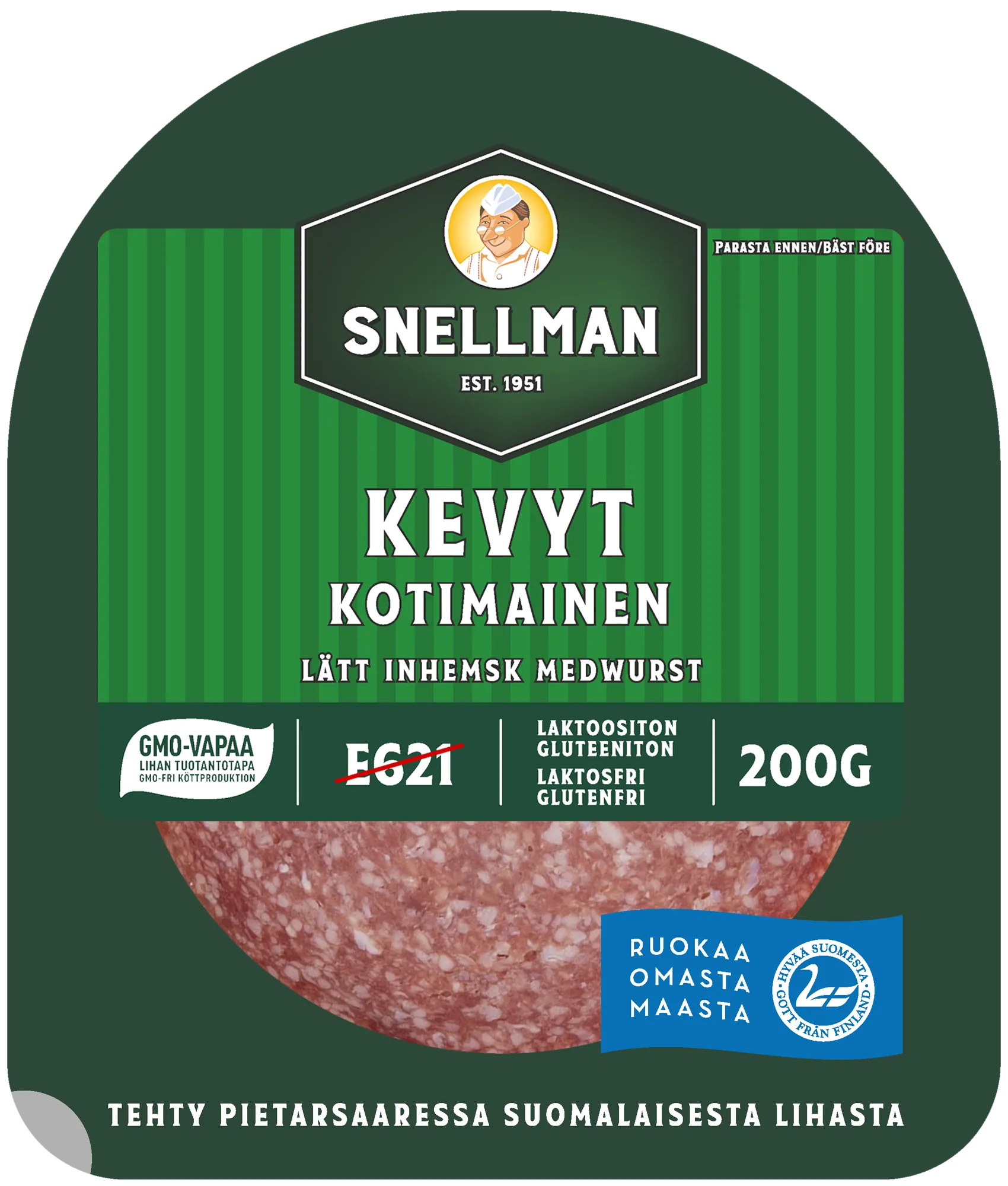 Lätt Inhemsk medwurst 200 g