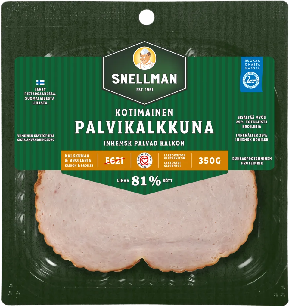 Inhemsk palvad kalkon 350 g