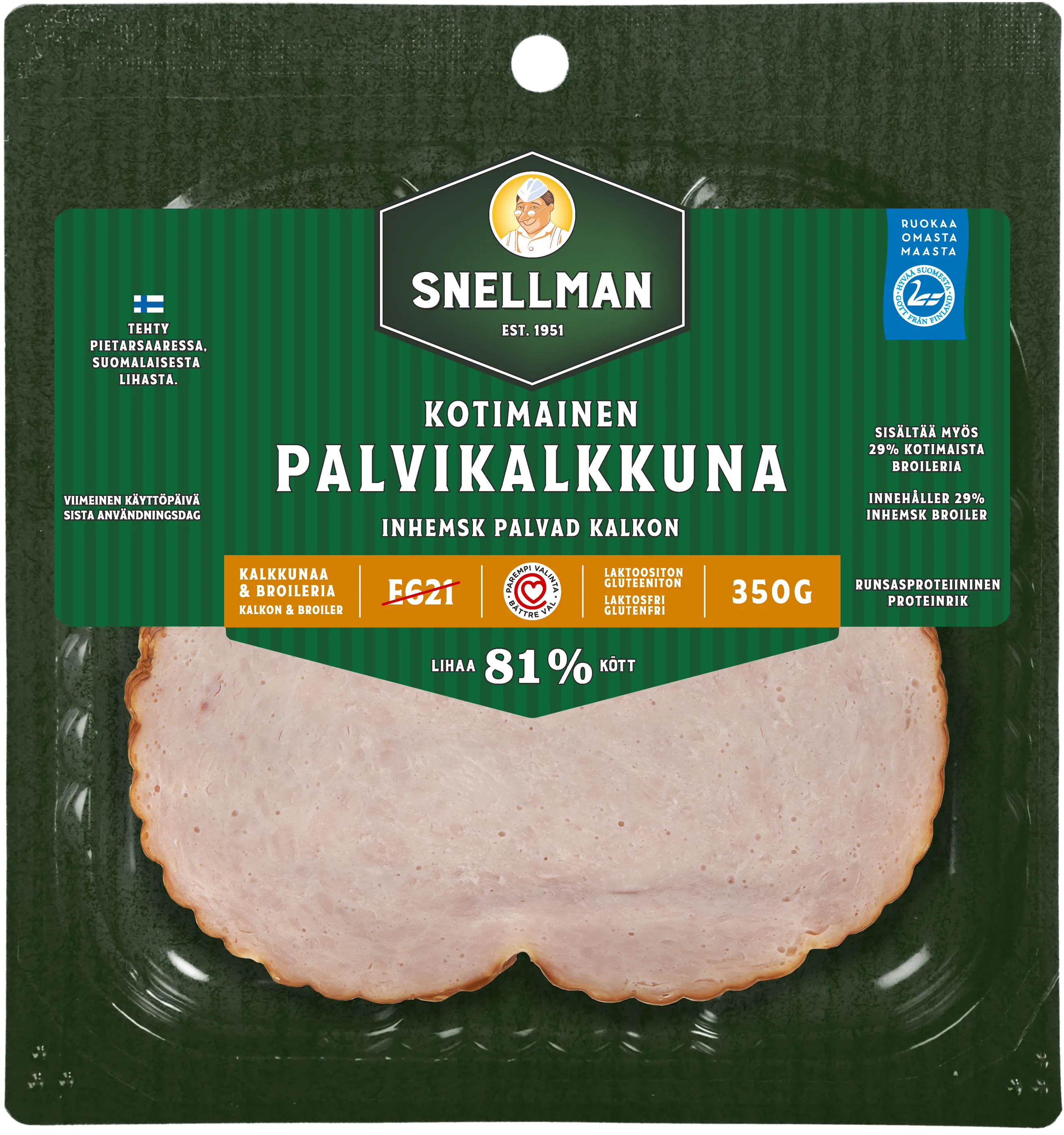 Inhemsk palvad kalkon 350 g