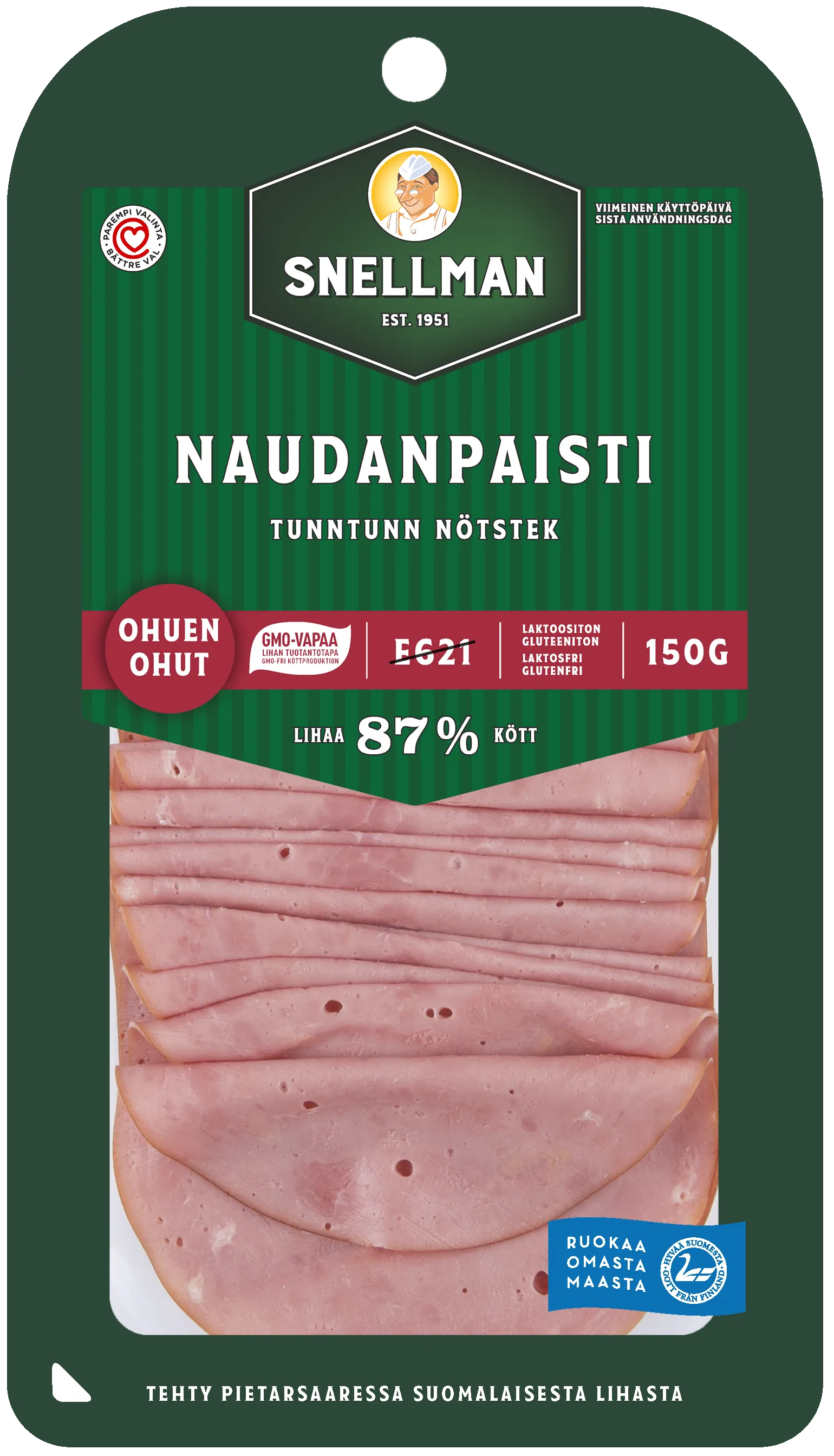 Ohuen ohut naudanpaisti 150 g