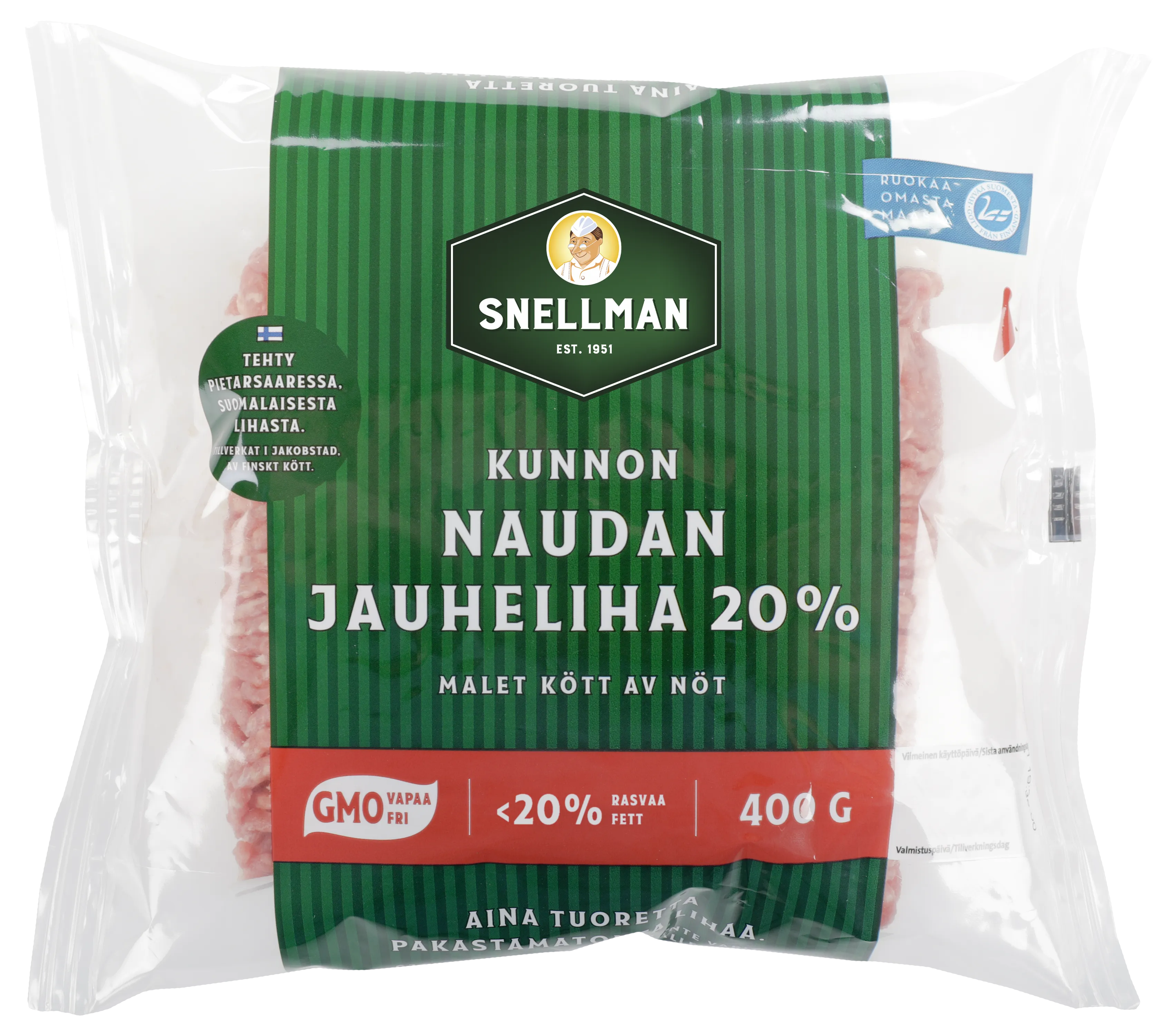 Kunnon naudan jauheliha 20 % 400 g