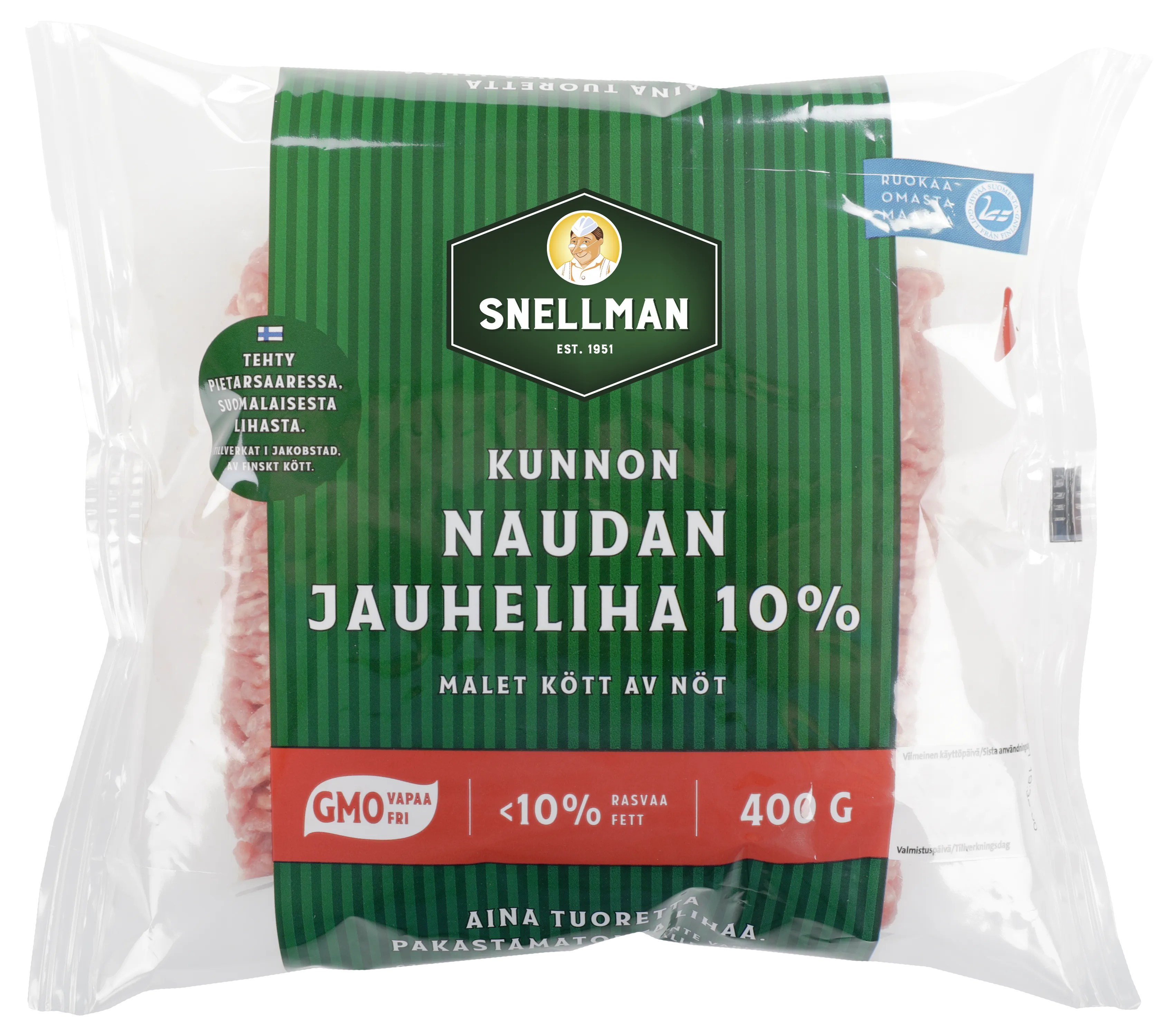 Kunnon naudan jauheliha 10 % 400 g