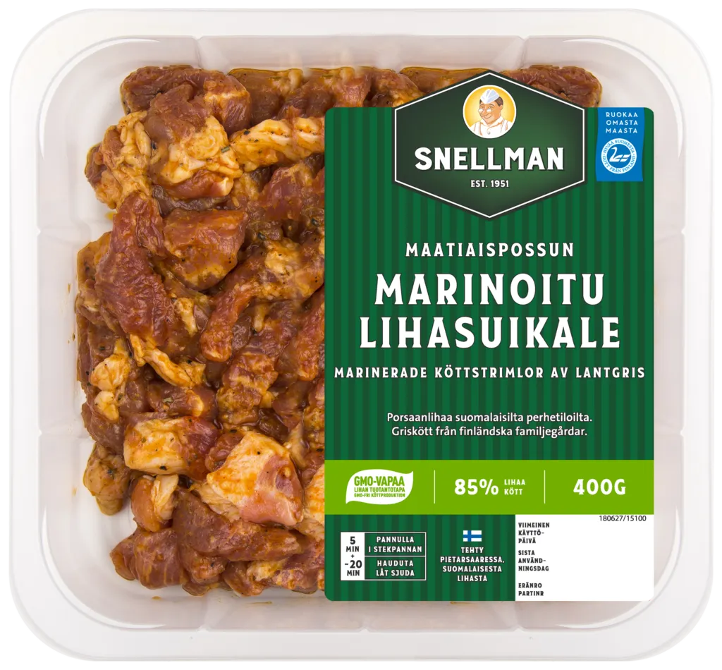 Marinerade köttstrimlor av lantgris 400 g