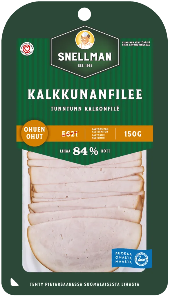 Ohuen ohut kalkkunanfilee 150 g
