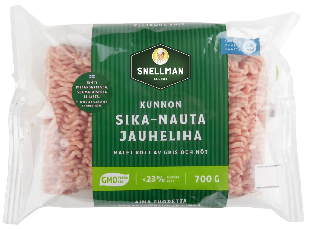 Kunnon sika-nauta jauheliha 23 % 700 g