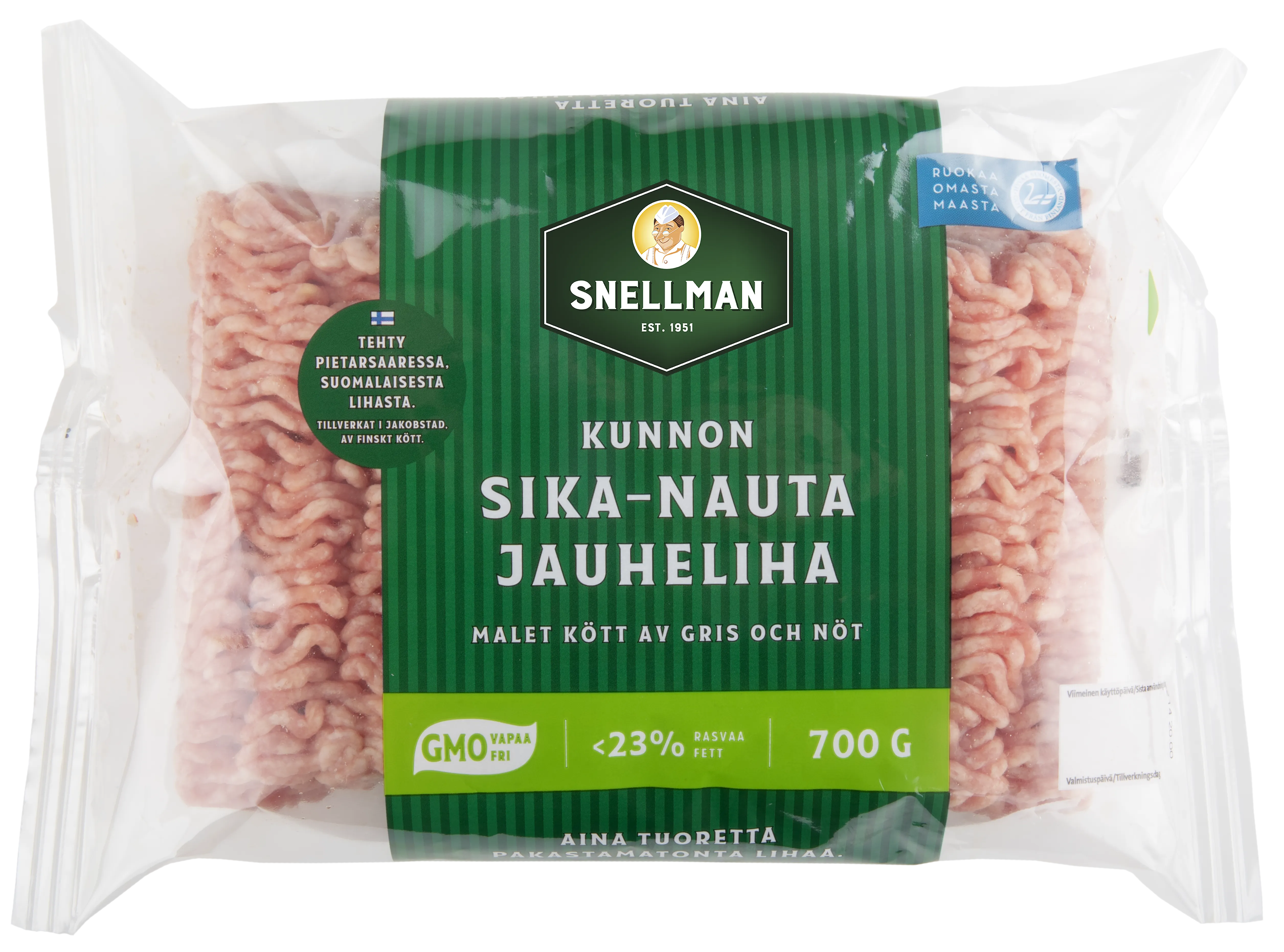 Kunnon sika-nauta jauheliha 23 % 700 g