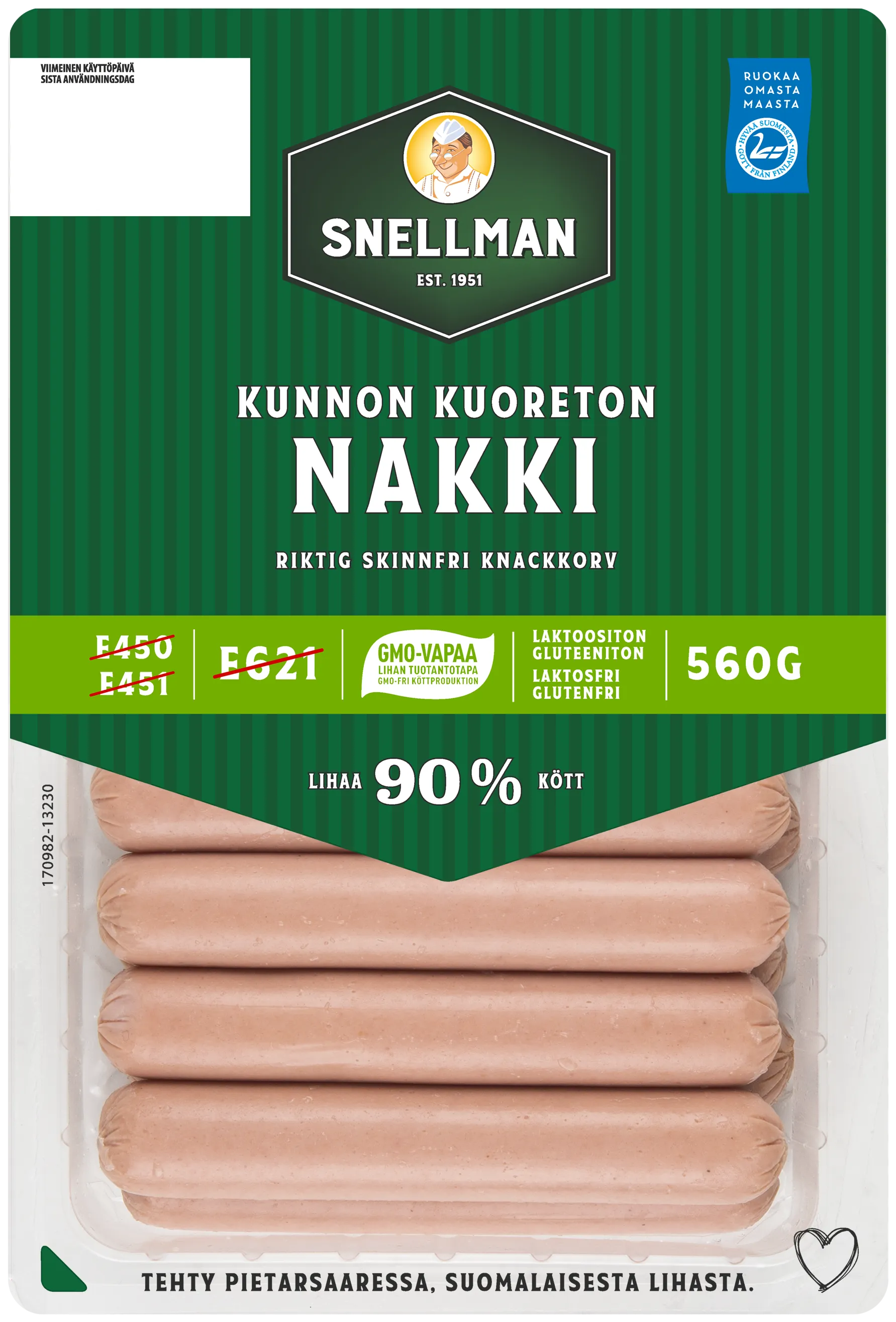 Riktig skinnfri knackkorv 560 g