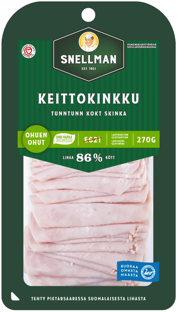 Tunn tunn kokt skinka 270 g