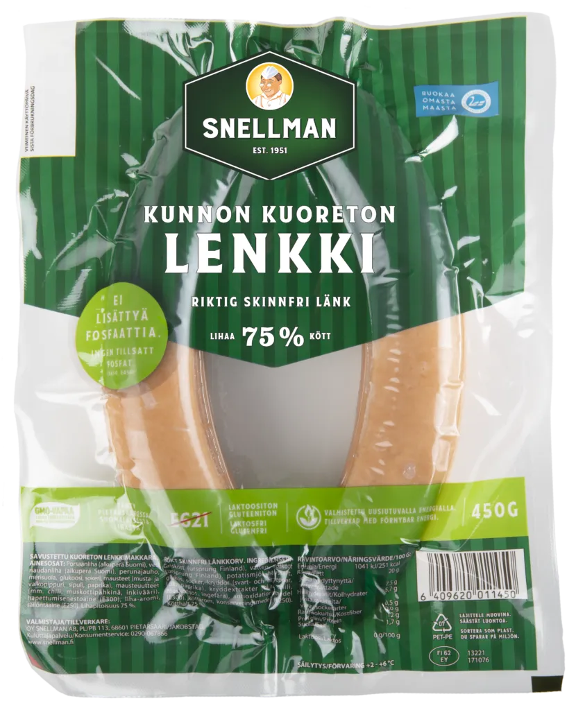Kunnon kuoreton lenkki 450 g