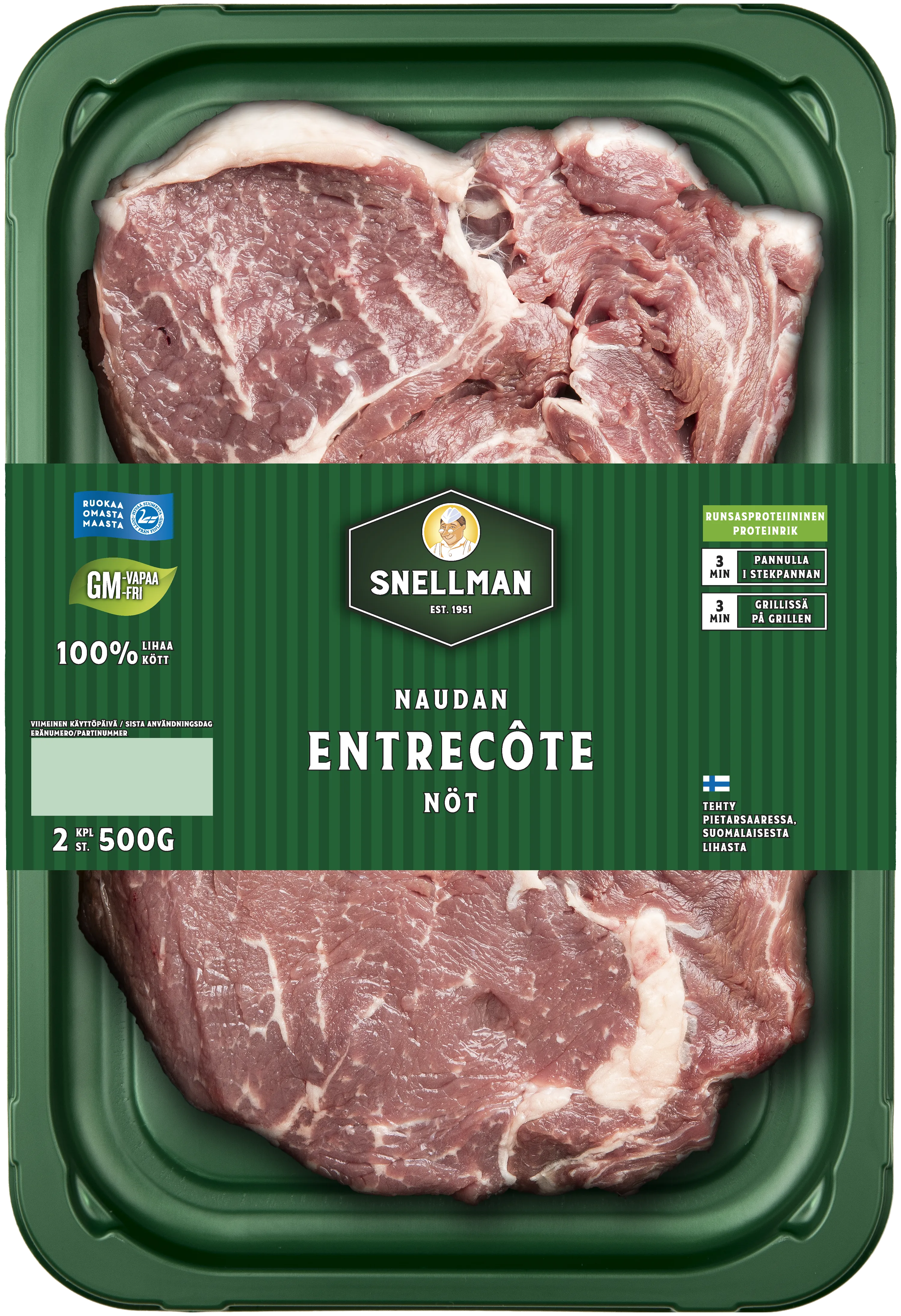 500 g Entrecote 2 st