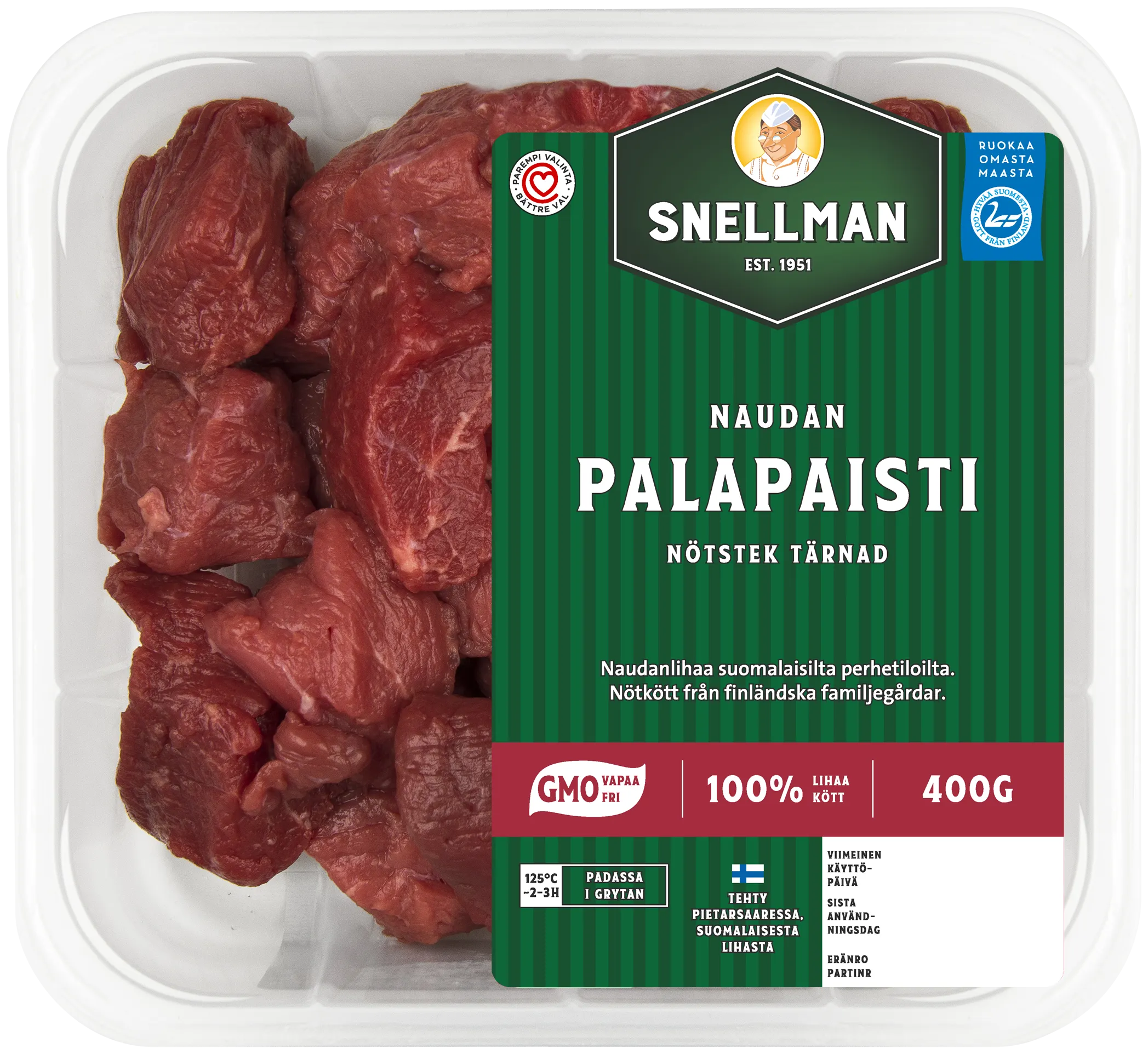 Naudan palapaisti 400 g