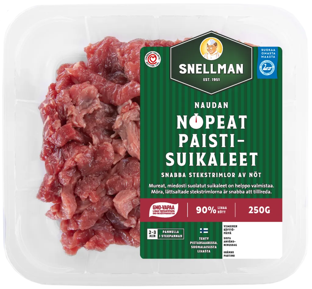 Naudan nopeat paistisuikaleet 250 g