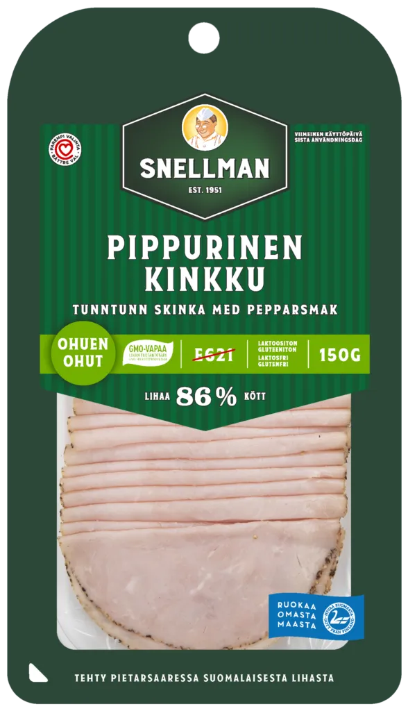 Ohuen ohut pippurinen kinkku 150 g