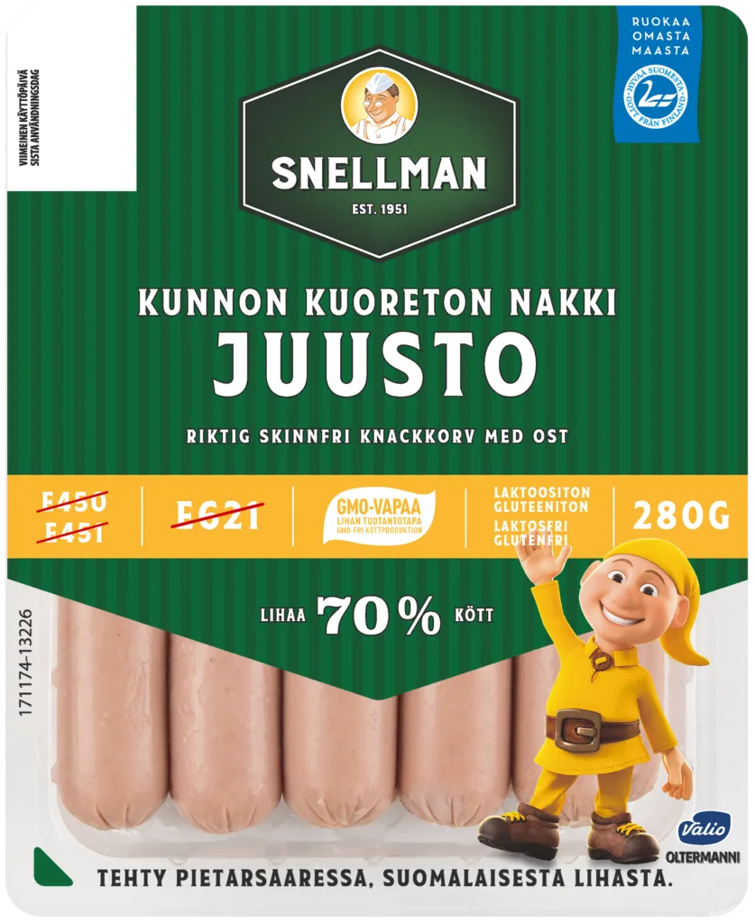 Kunnon kuoreton juustonakki 280 g