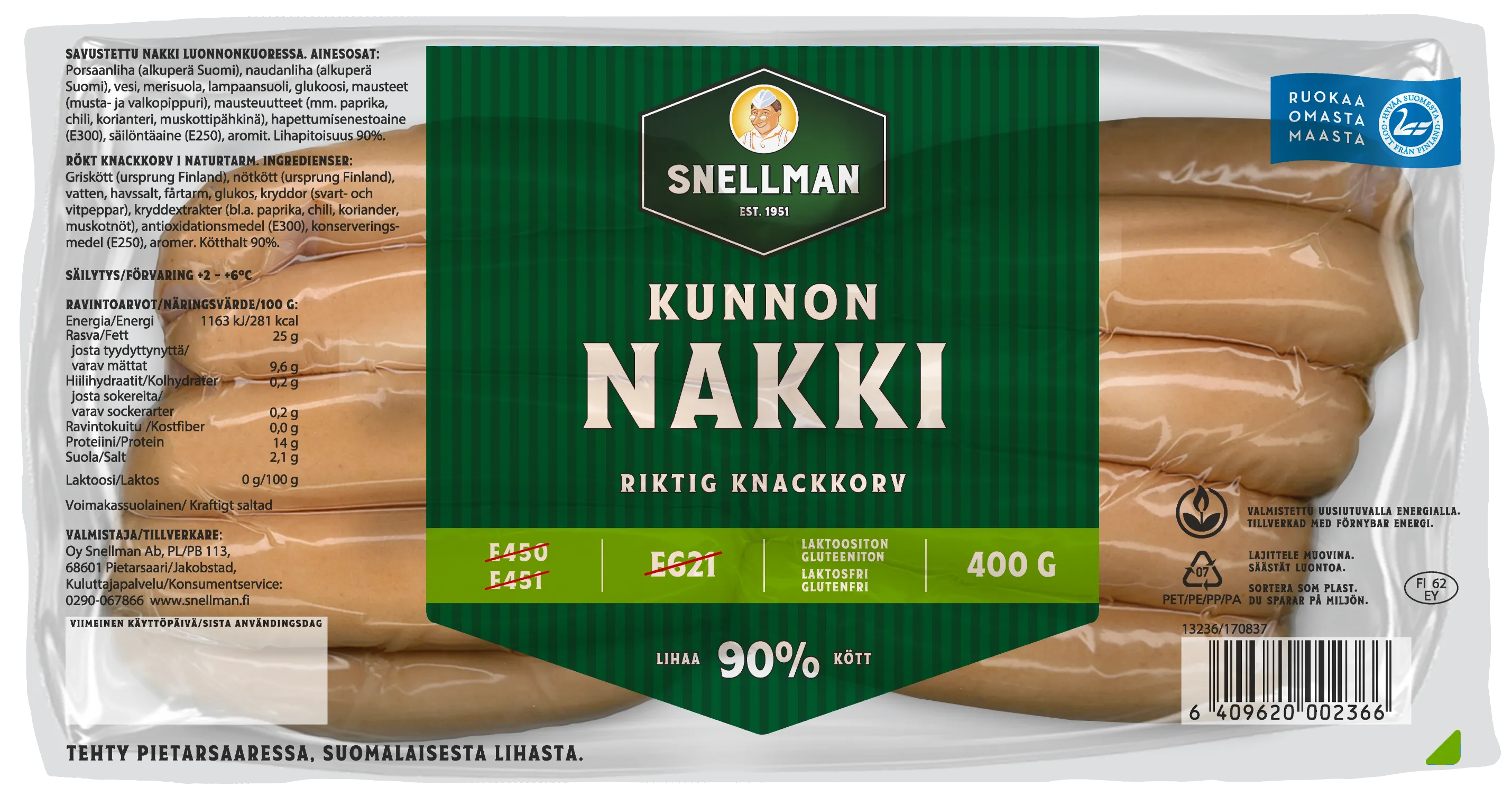 Kunnon nakki 400 g