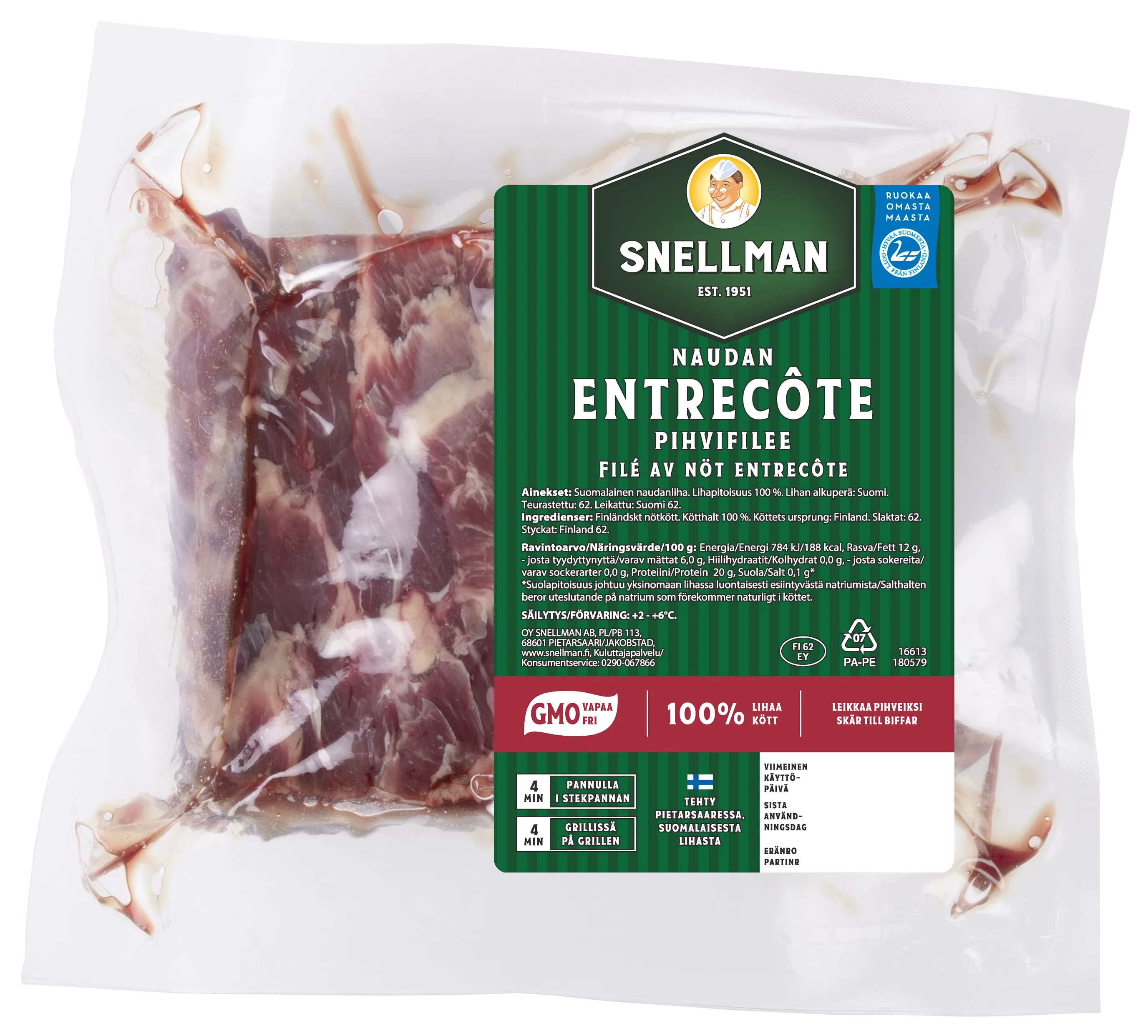 Naudan entrecoté pihvifilee n. 1 kg