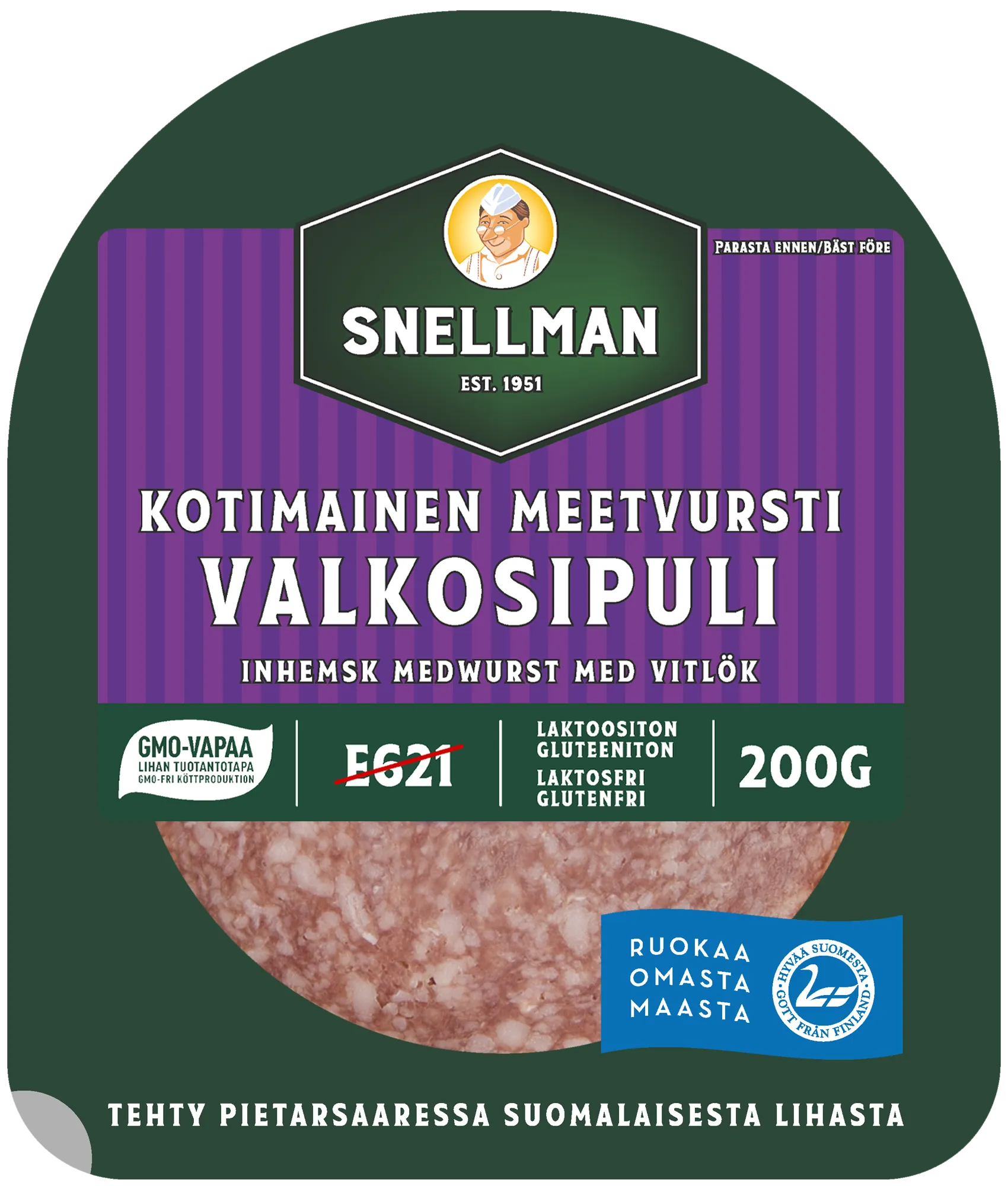 Kotimainen valkosipulimeetvursti 200 g