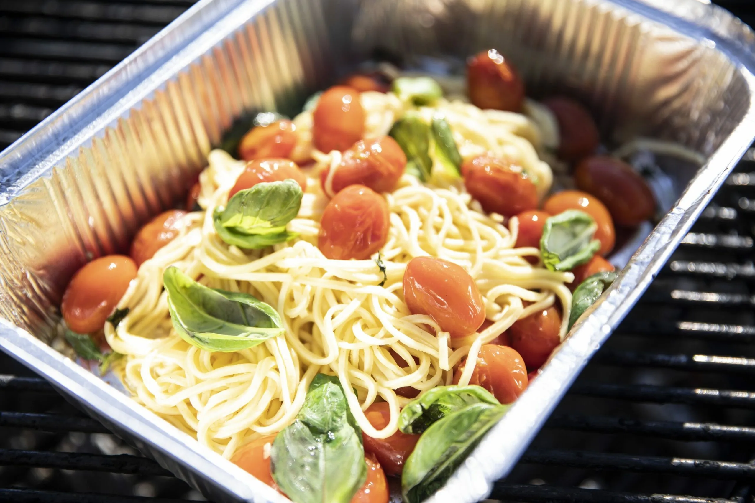 Tomatspaghetti på grillen