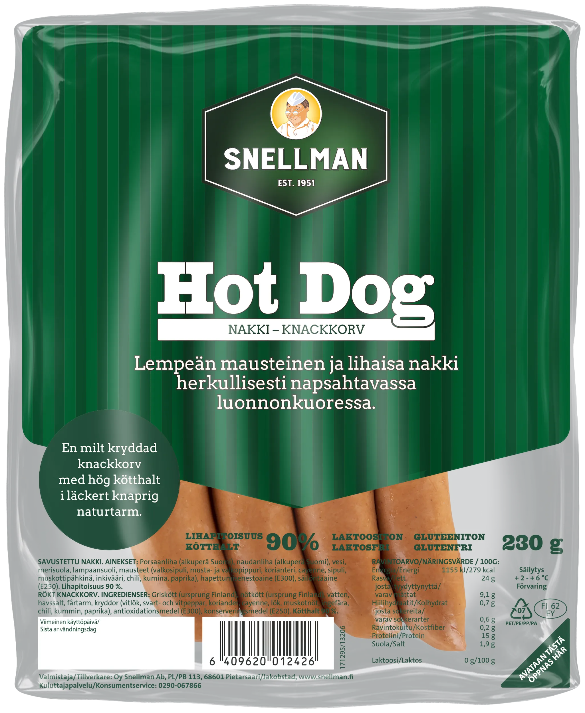 Hot dog nakki 230 g