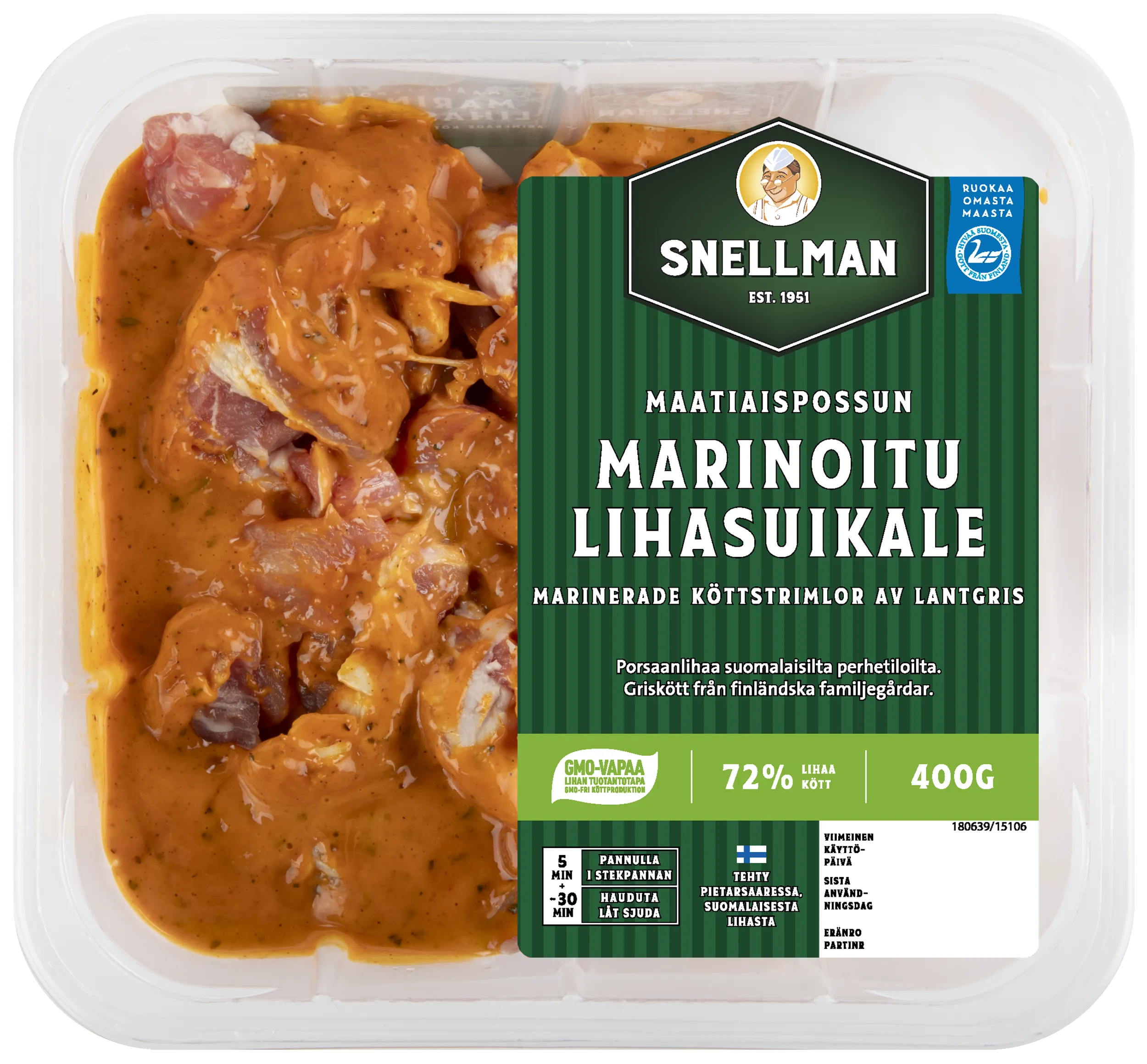 Maatiaispossun marinoitu lihasuikale 400 g