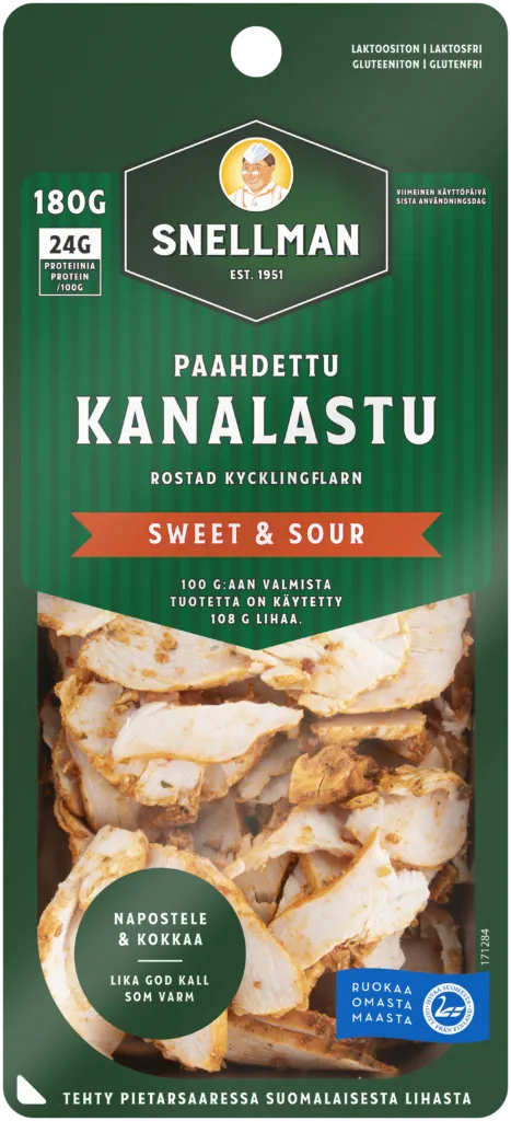 Rostade kycklingflarn sweet&sour 180 g