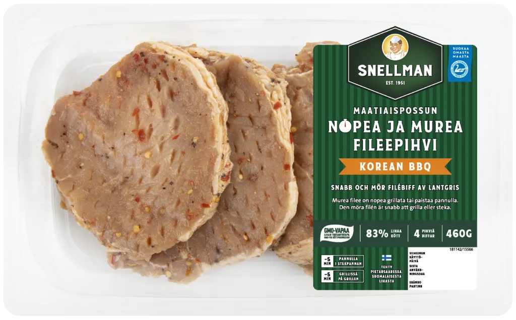 Maatiaispossun nopea ja murea fileepihvi Korean bbq 4 kpl 460 g