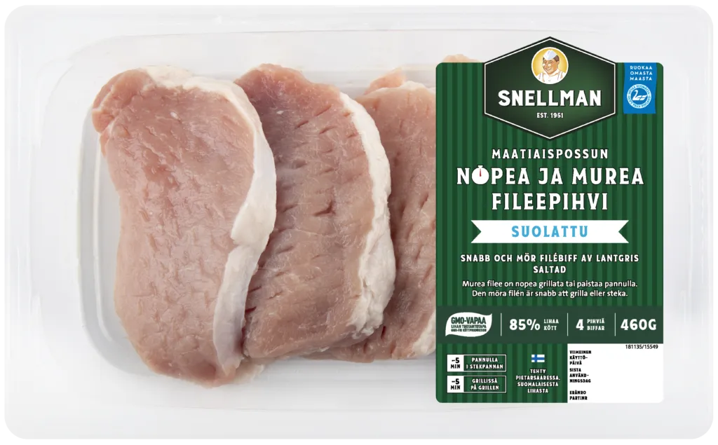 Maatiaispossun nopea ja murea fileepihvi suolattu 4 kpl 460 g