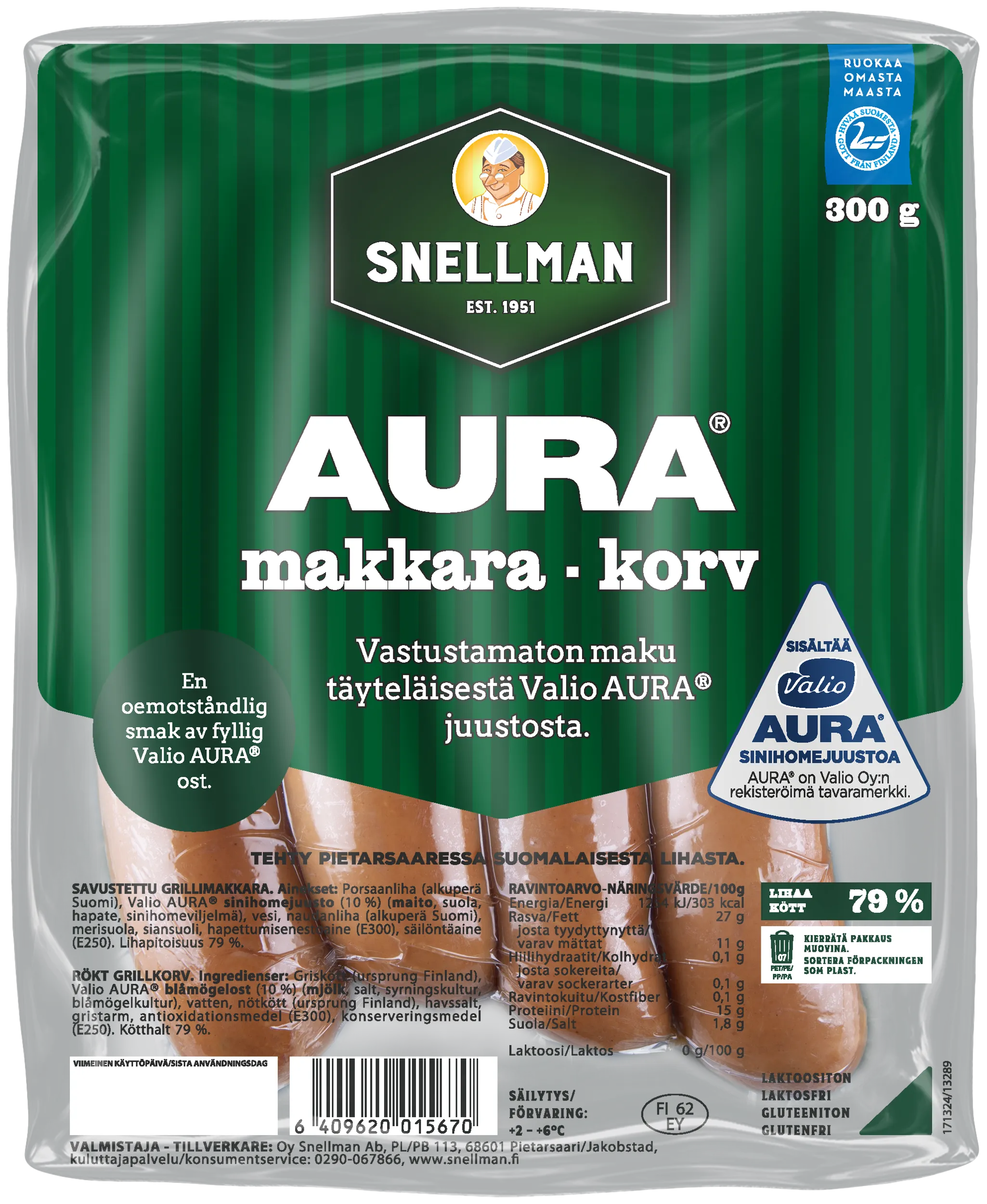 Aura grillimakkara 300 g