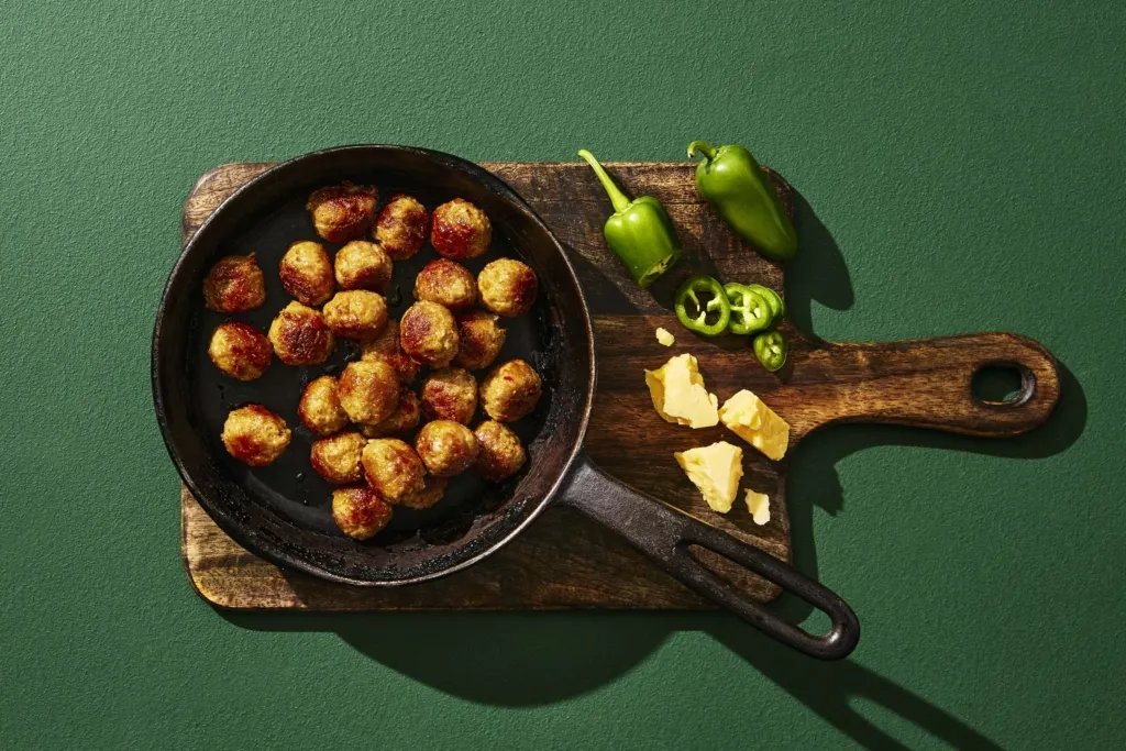 Riktiga jalapeno-cheddar köttbullar 270 g