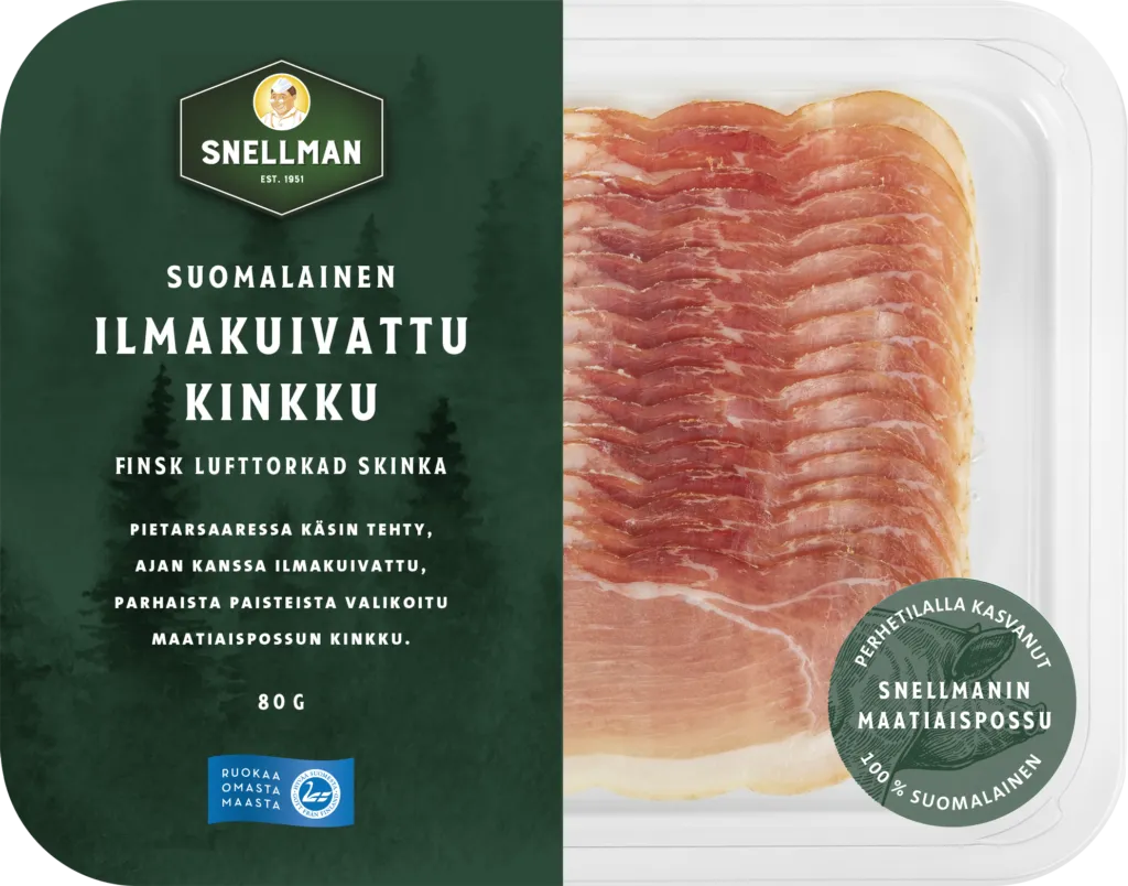 Suomalainen ilmakuivattu kinkku 80 g