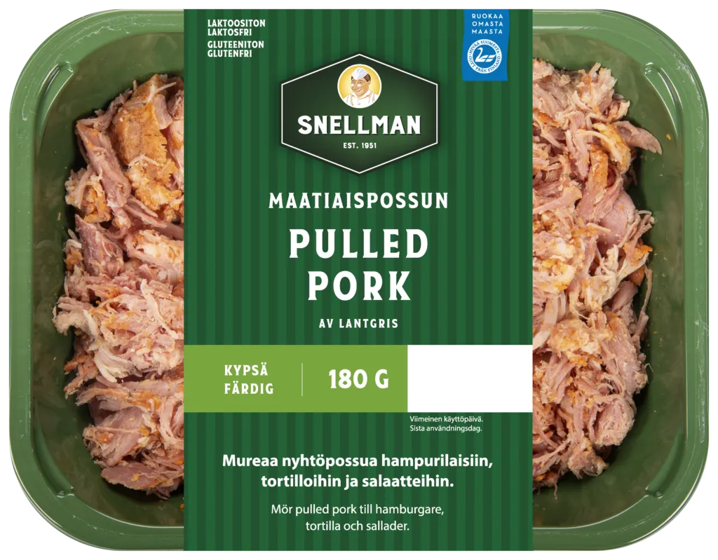 Pulled pork av lantgris 180g