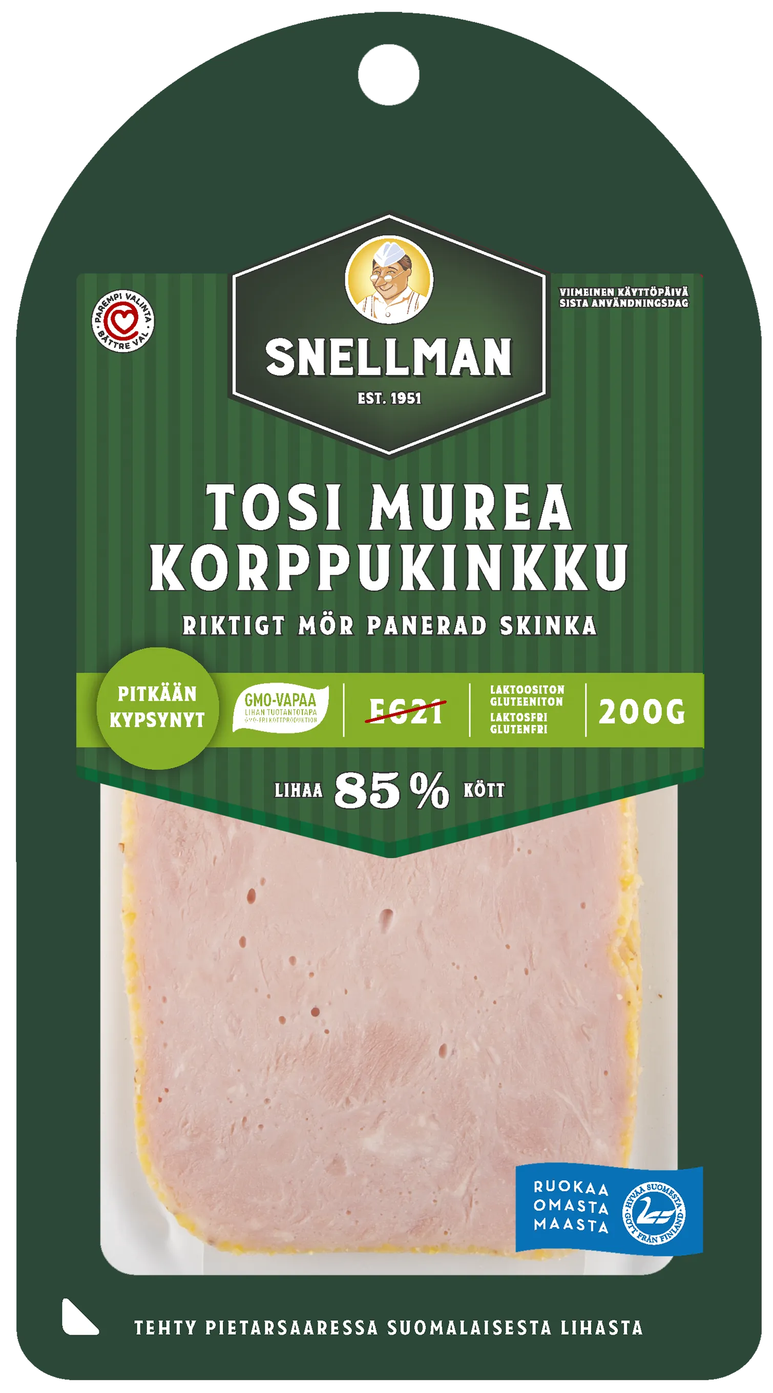 Riktigt mör panerad skinka 200 g