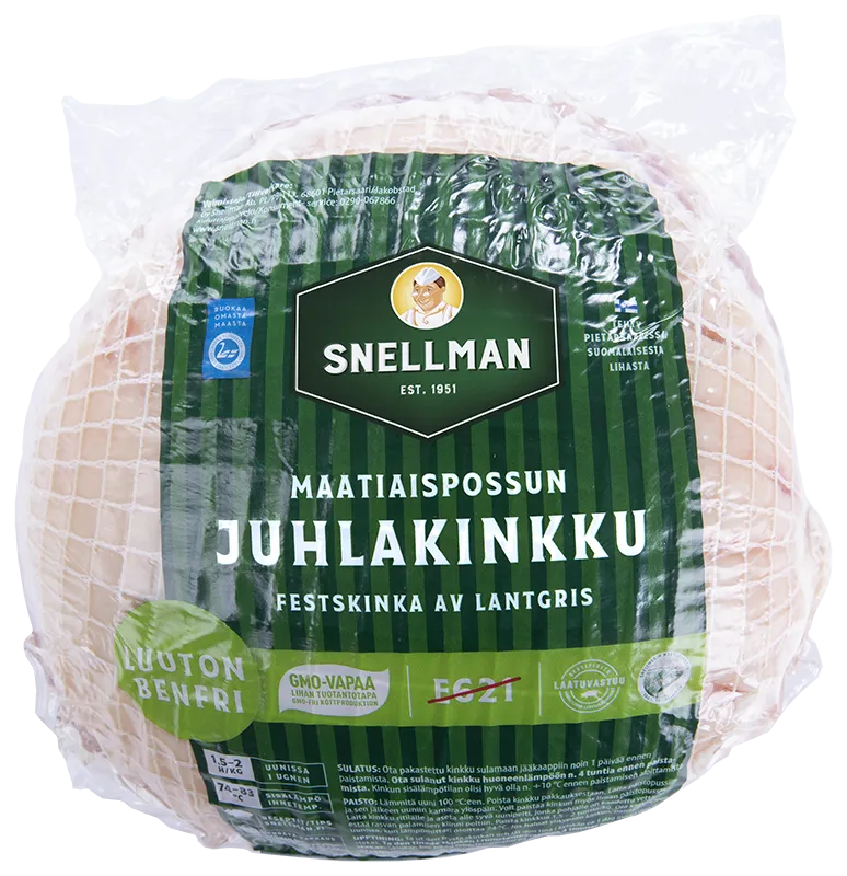 Festskinka av lantgris benfri fryst ca 1,5 kg
