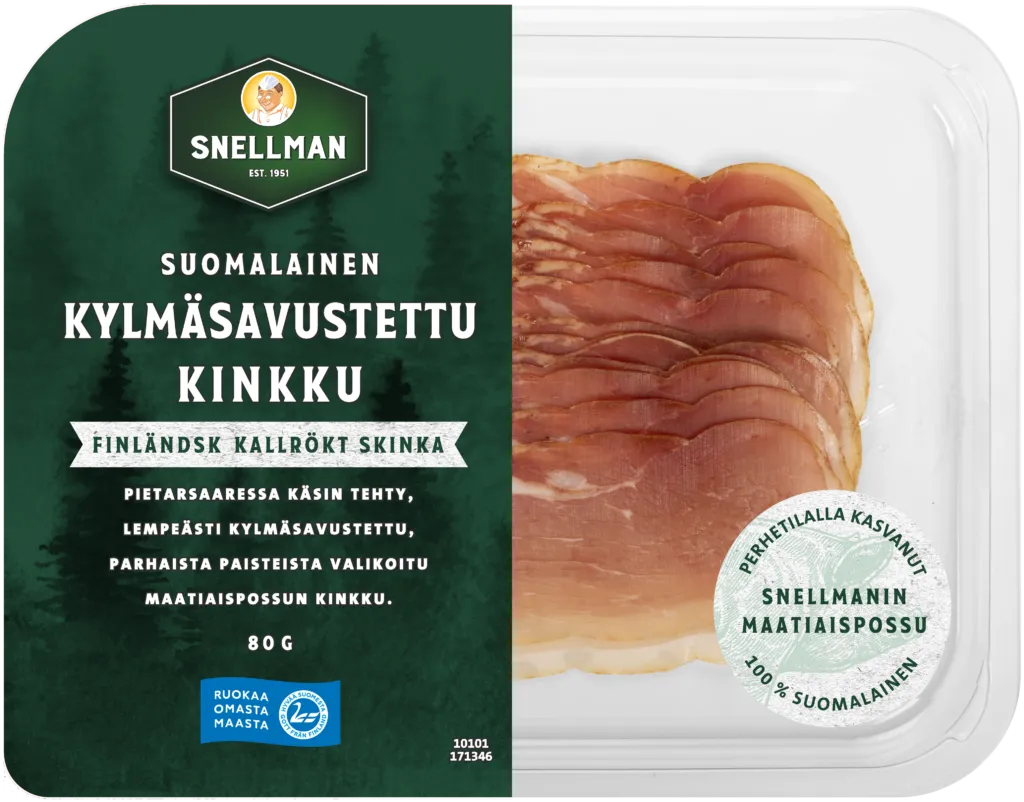 Finländsk kallrökt skinka 80 g