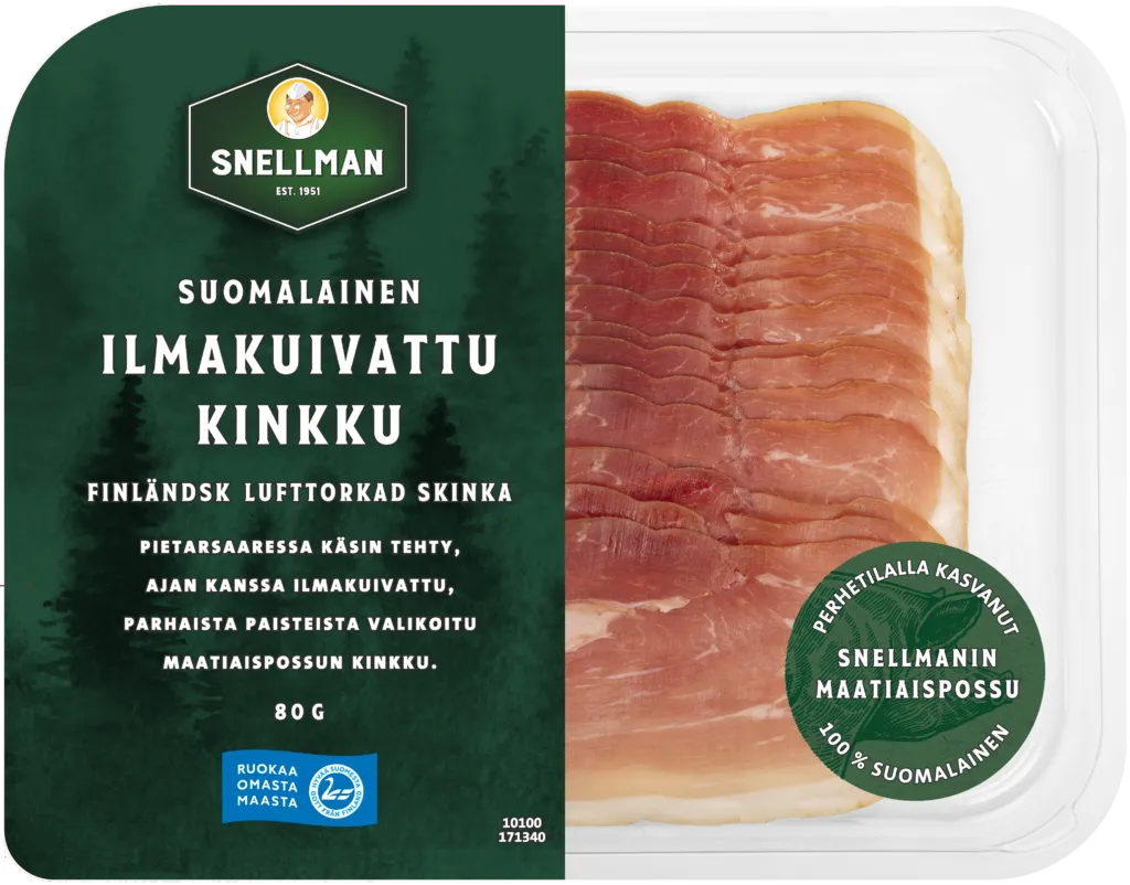 Finländsk lufttorkad skinka 80 g