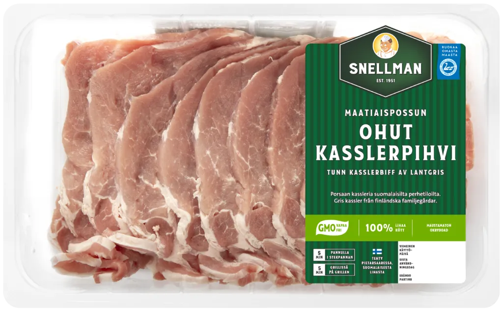 Maatiaispossun ohut kasslerpihvi 500 g