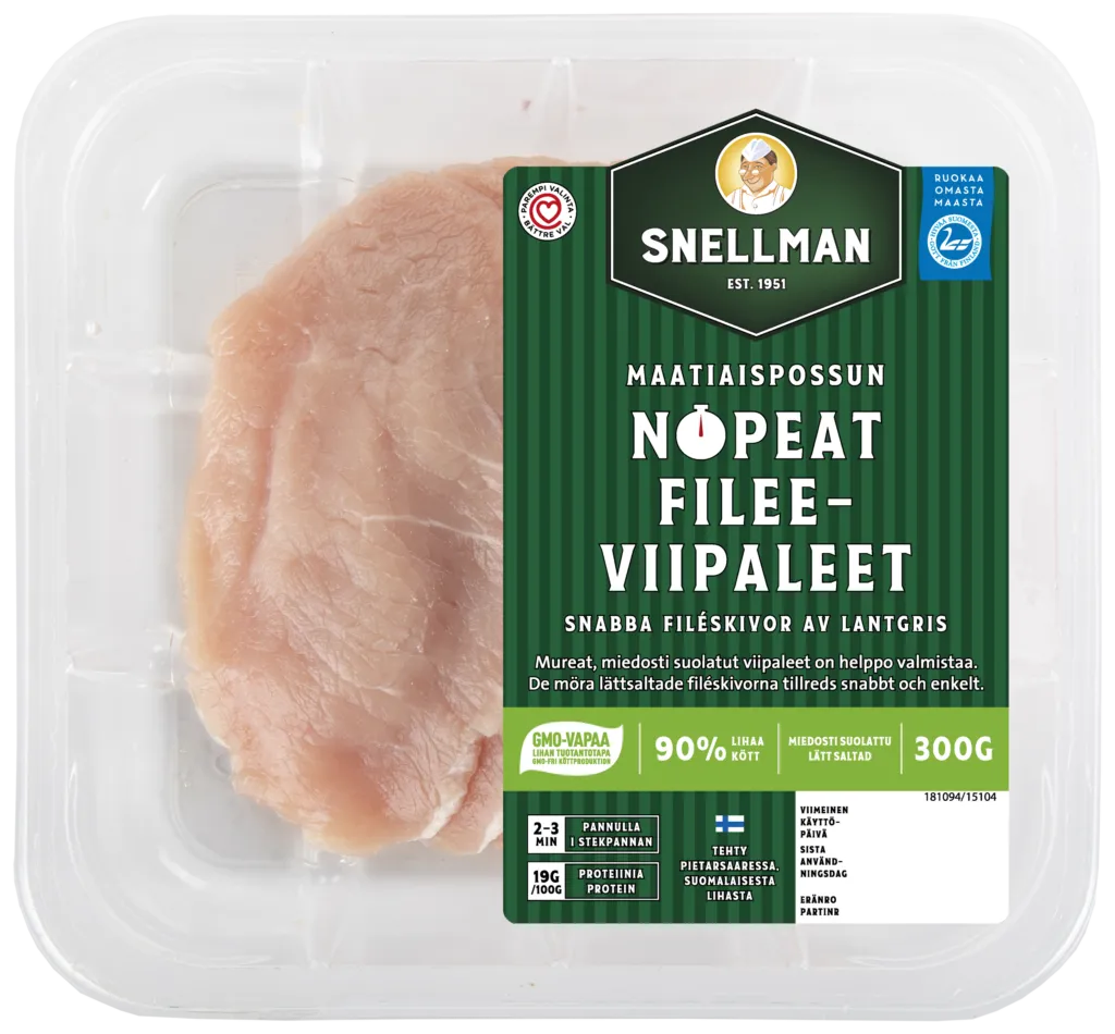 Snabba filéskivor av lantgris 300 g