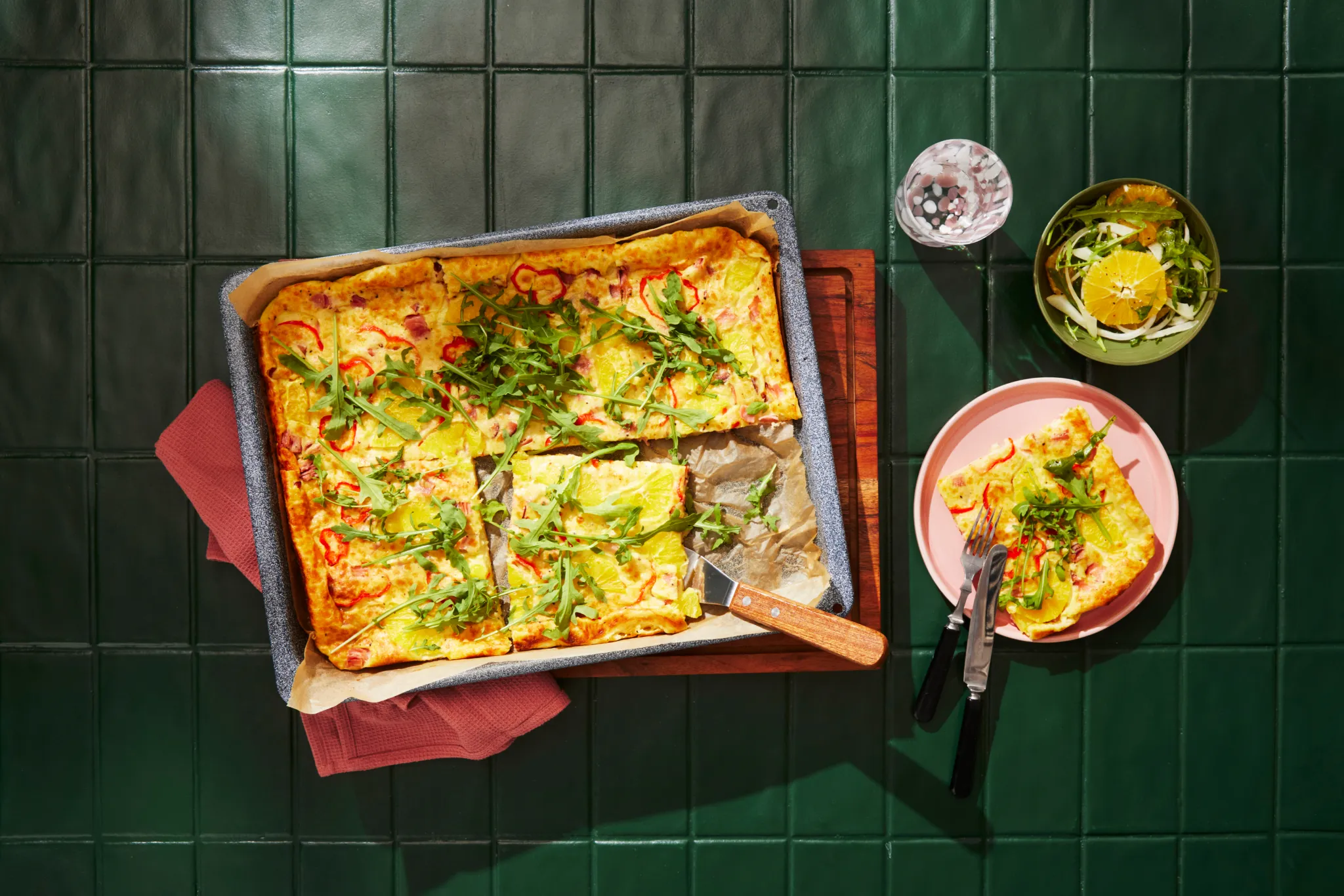 Suverän pannkaka med rökt skinka