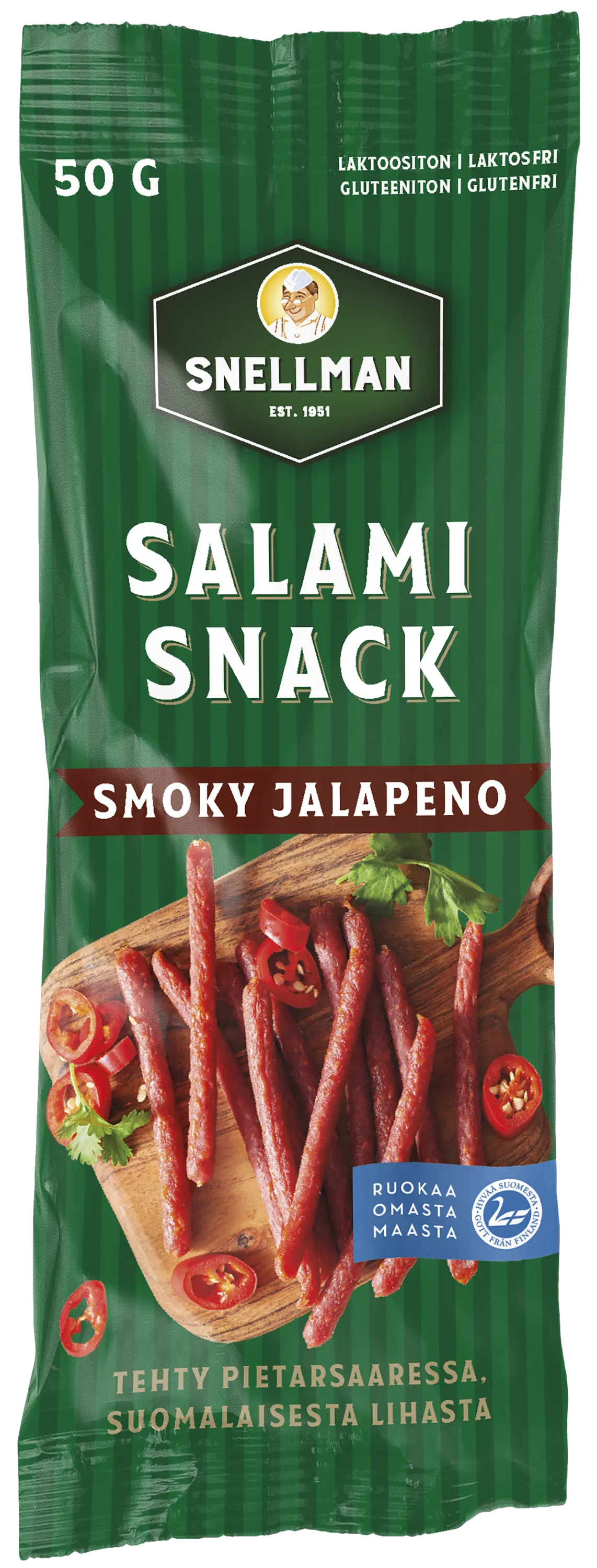 Salamisnack smoky jalapeno 50 g