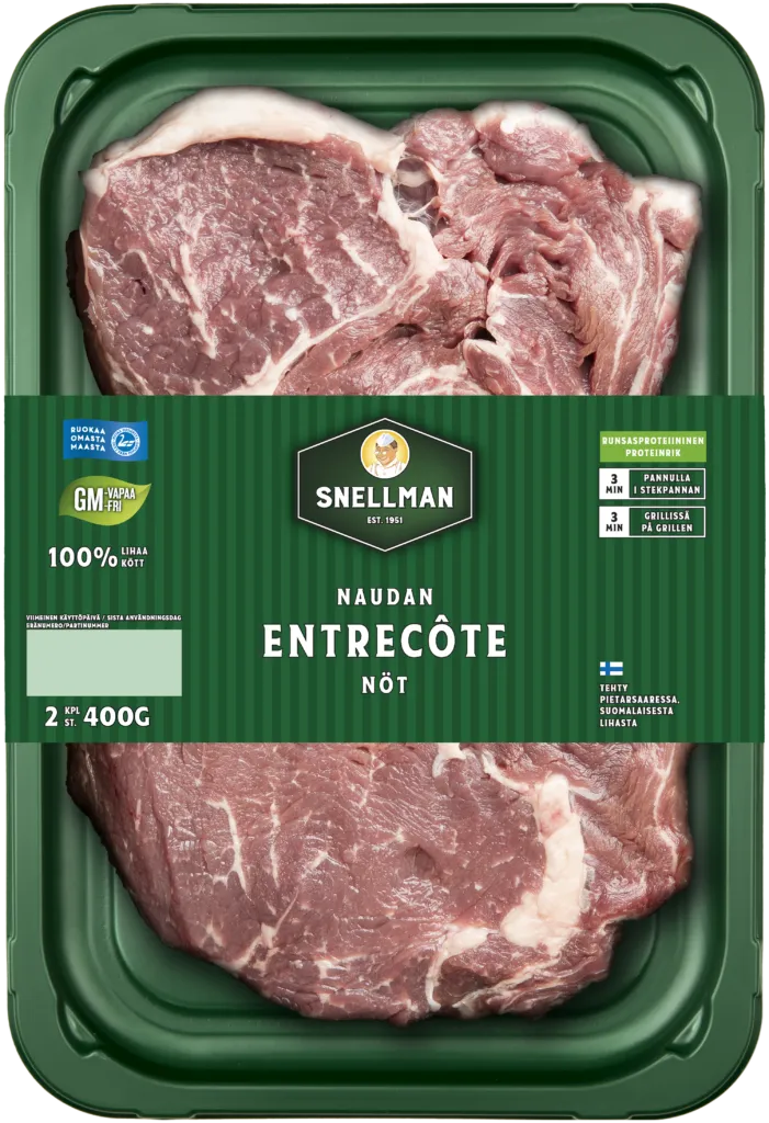 Naudan entrecote 2 kpl 400 g