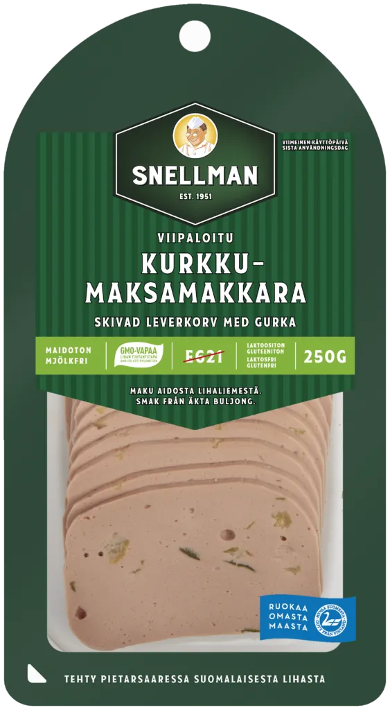 Skivad leverkorv med gurka 250 g